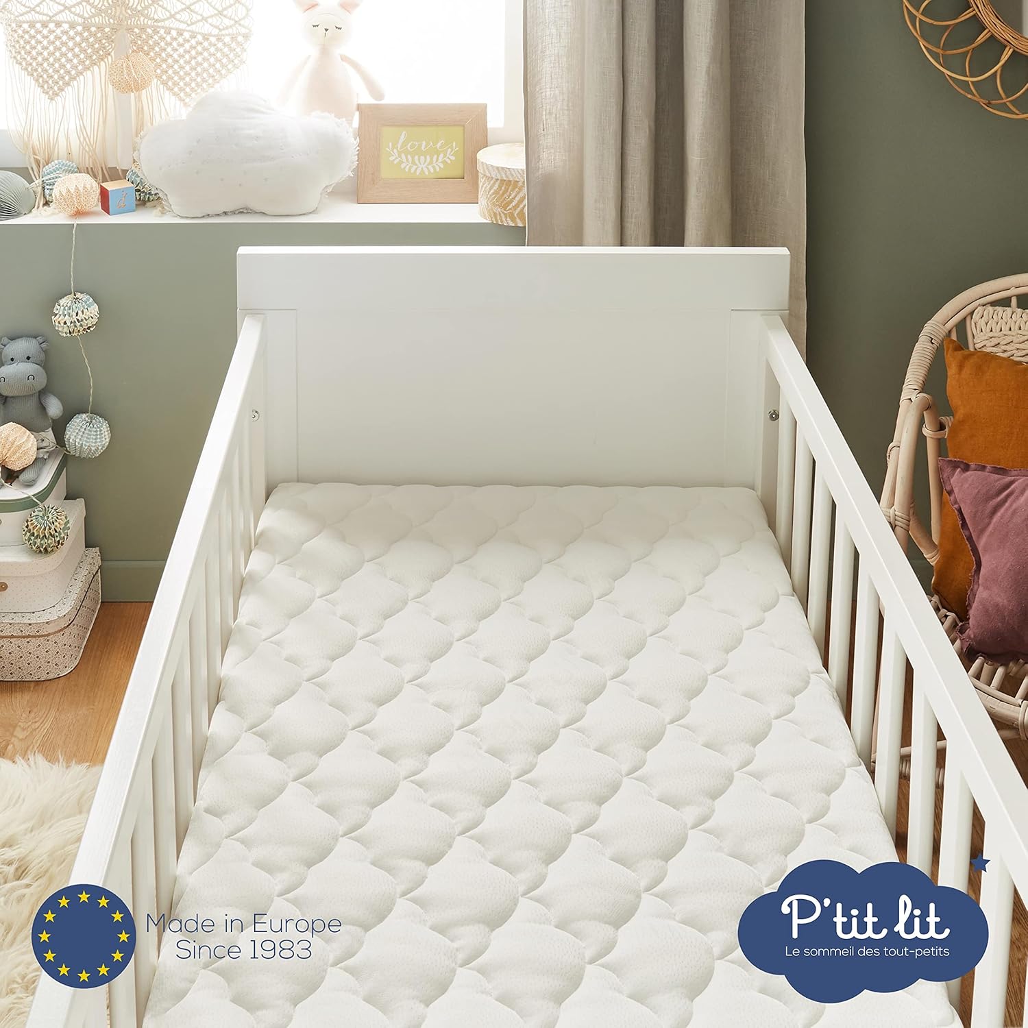 Detalle 2 de P'tit Lit – Materasso bambino in bambù 60x120 cm: morbidezza, igiene e praticità