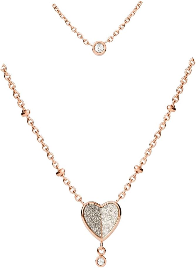 Thumbnail 2 de Fossil collier pour femmes en acier inoxydable doré rose