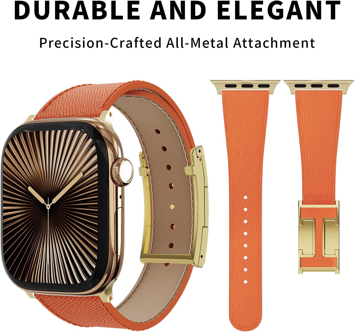 Detalle 2 de Tekvon leather watch strap 165 mm