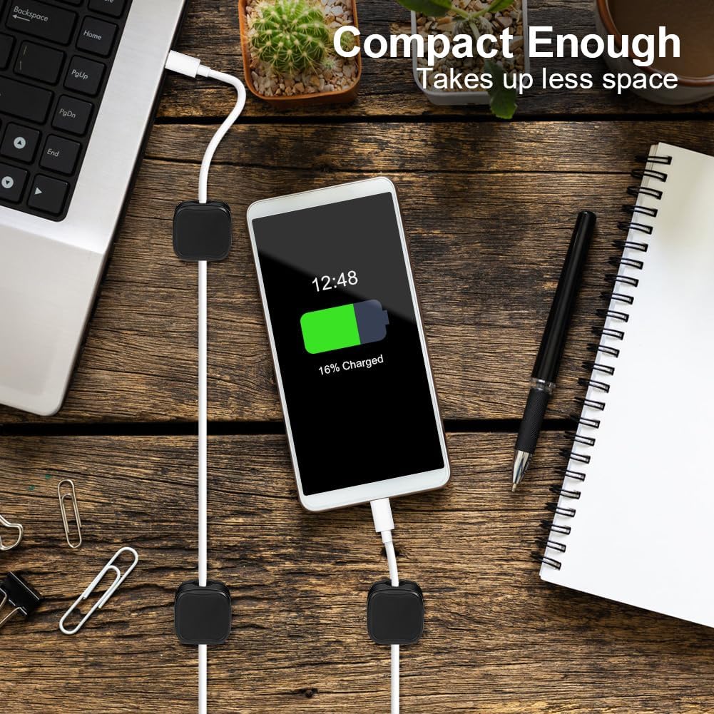 Thumbnail 6 de Alaoo Clips gestion câbles 12 pièces 🧰