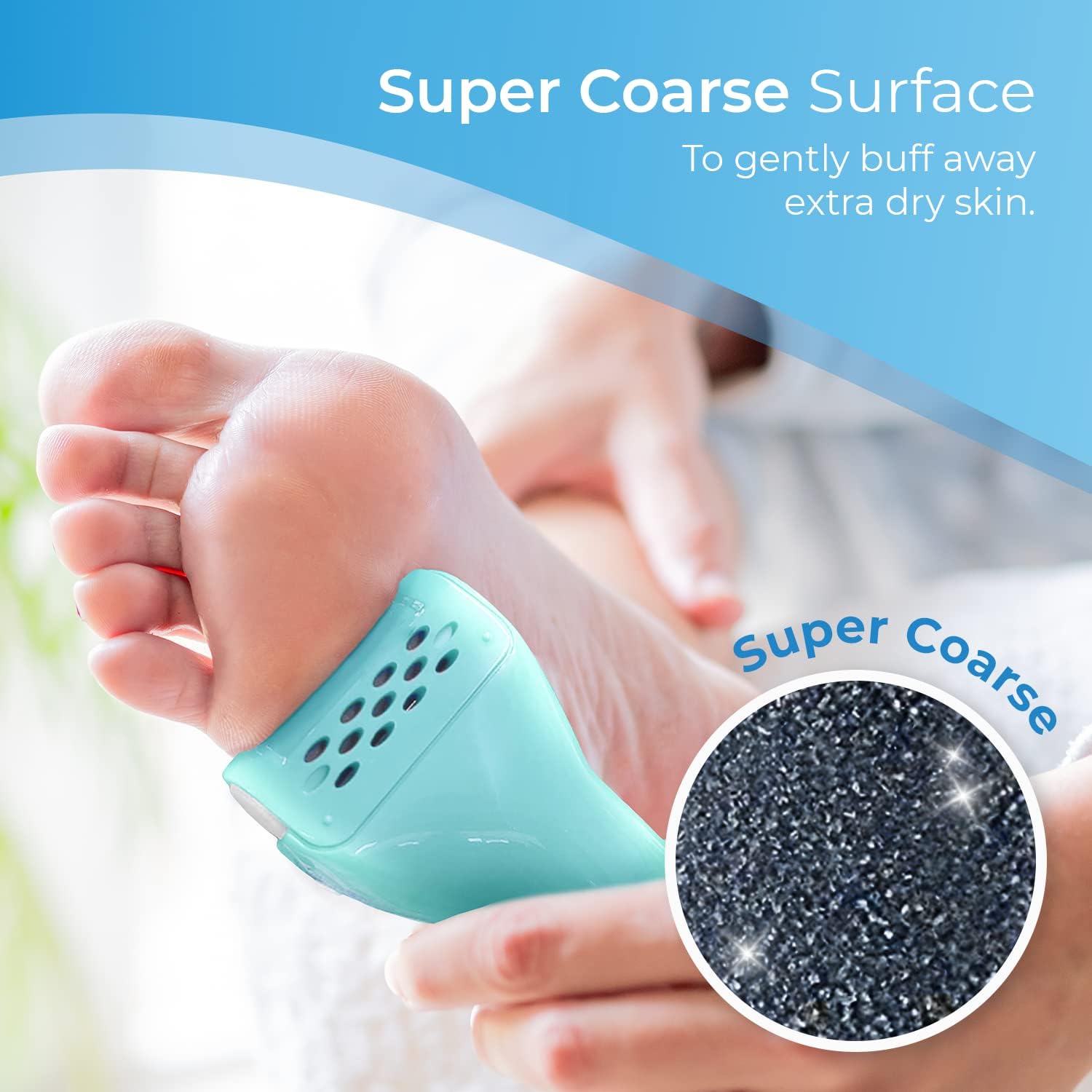 Detalle de 4 x Super Coarse Micro Mineral Replacement Rollers for Emjoi Micro-Pedi (Full Set)