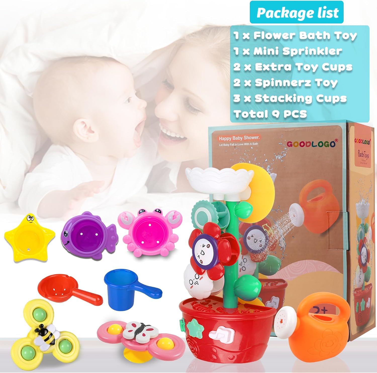 Detalle 1 de Bath Toys 9-Piece Set