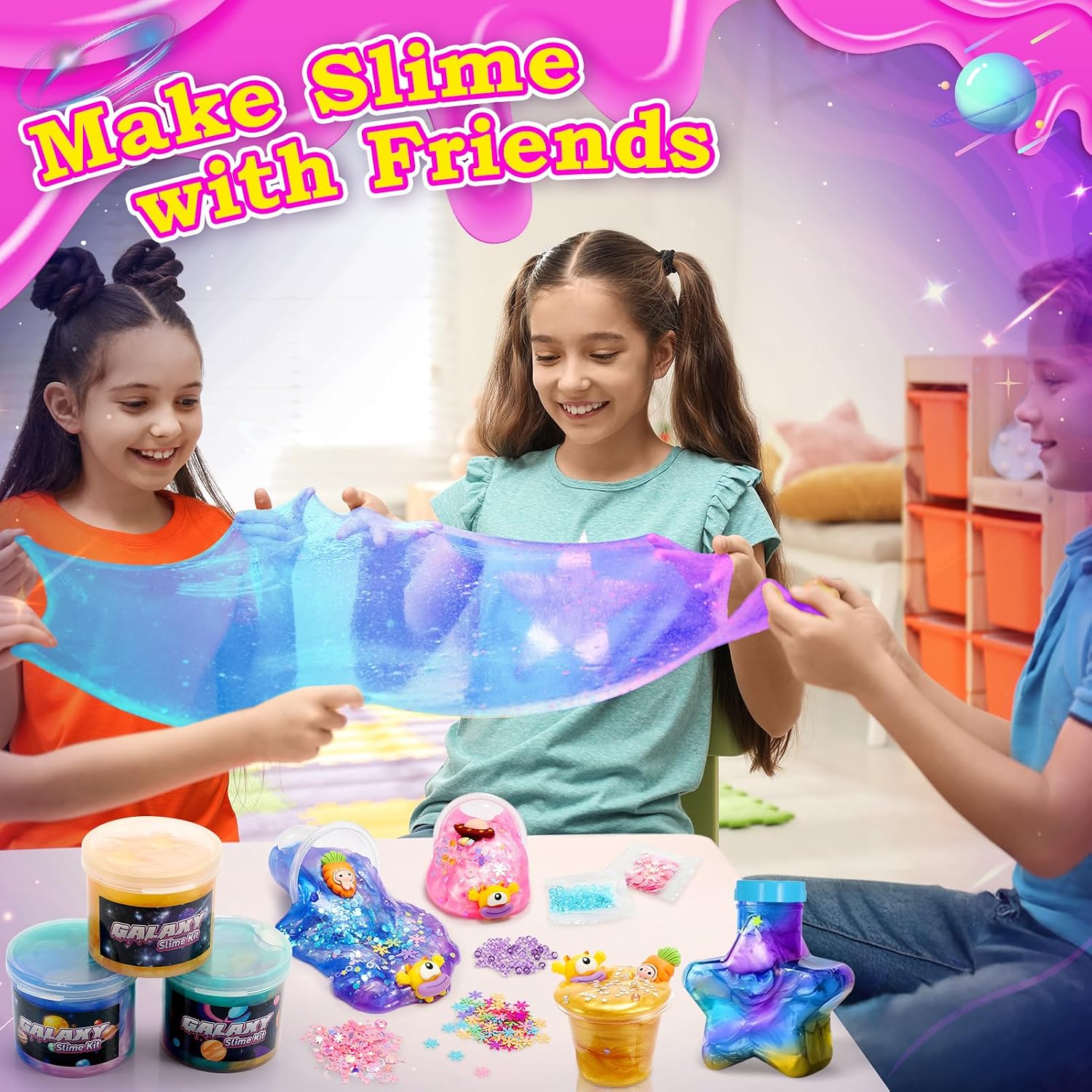 Thumbnail 4 de iKidiki Galaxy Slime Kit for Kids 6-12