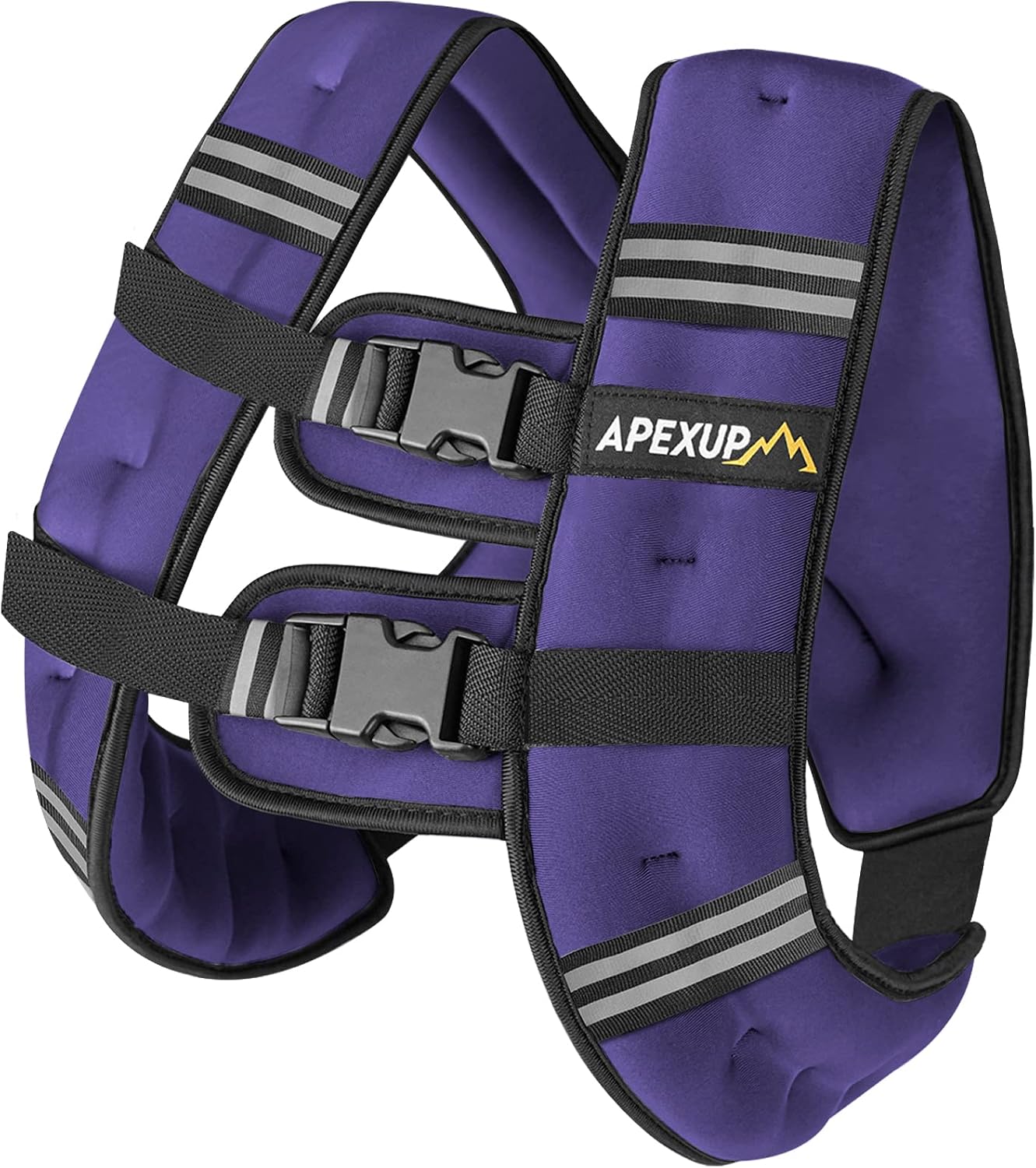 Detalle de APEXUP 15 lb Weighted Vest with Reflective Strips and Mesh Pocket