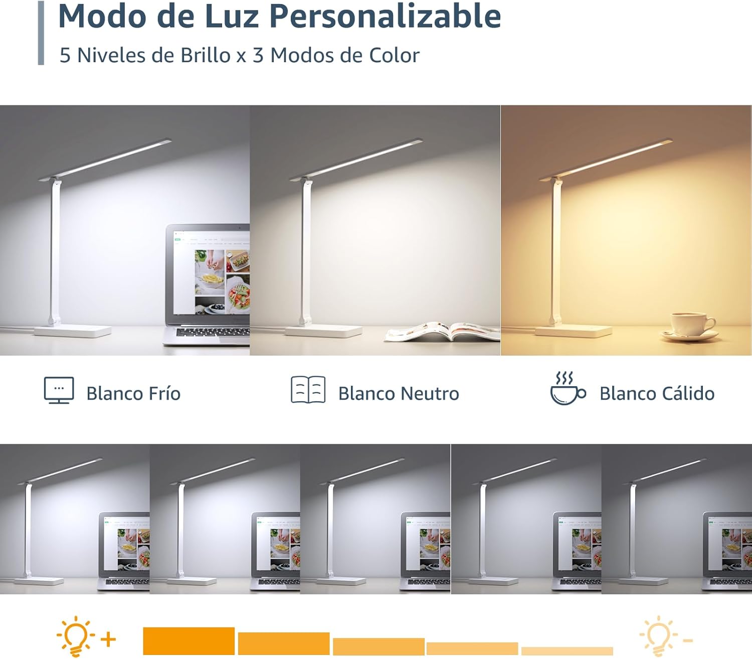 Detalle 2 de Lepro Lámpara Escritorio LED 15W