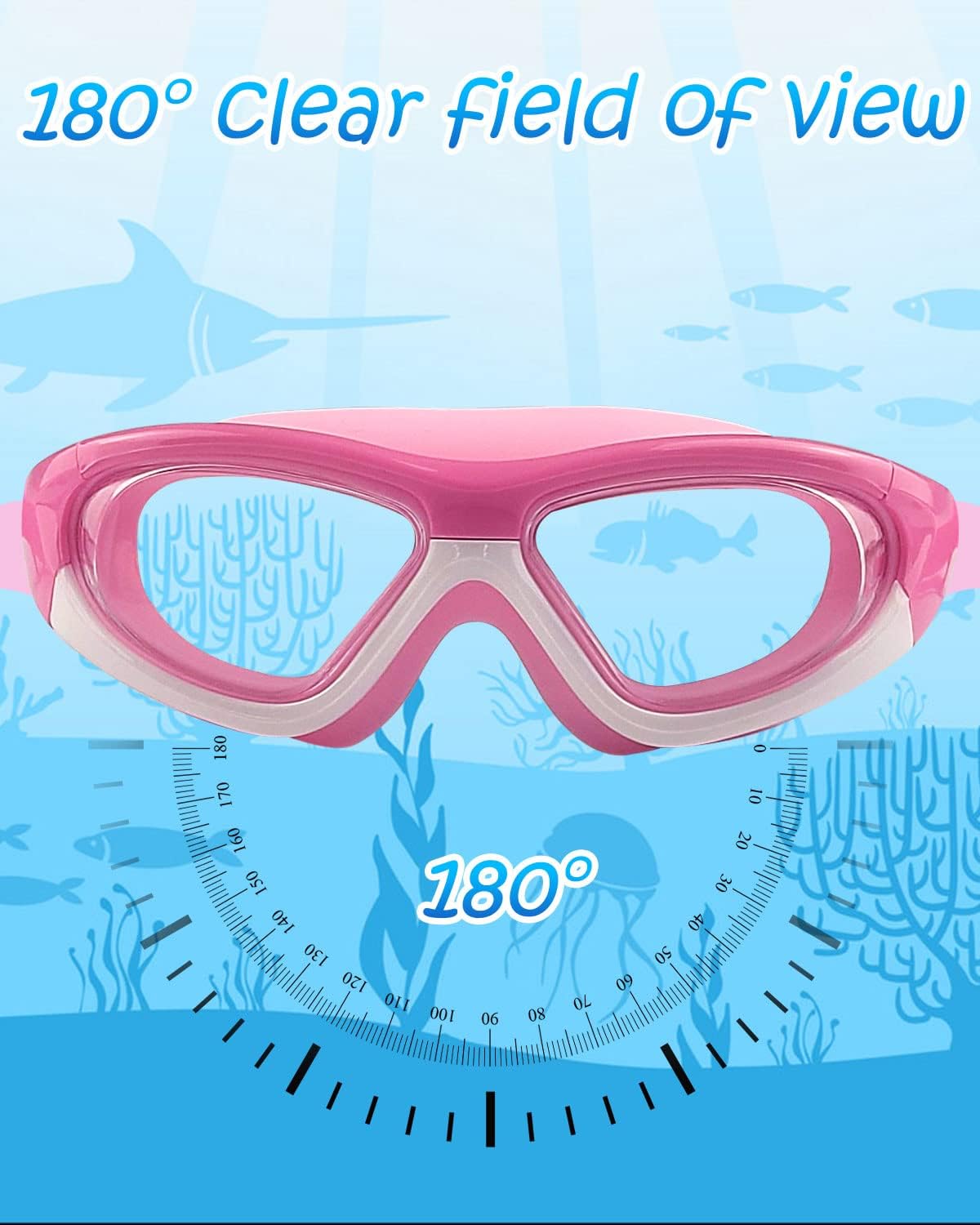Thumbnail 4 de Victoper Kids Swimming Goggles 4-16 years