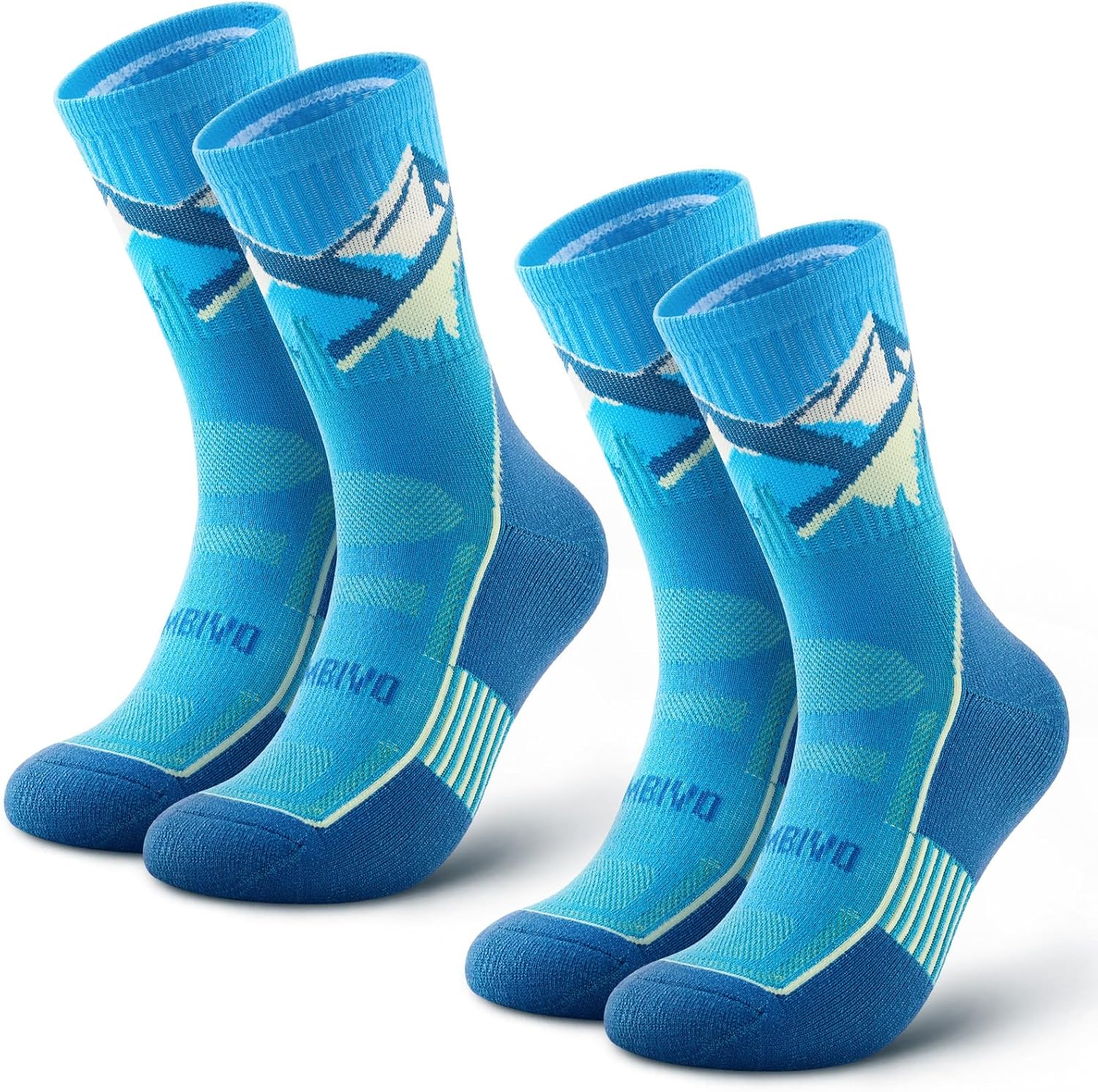 Detalle de CAMBIVO Calze Trekking Merino Lana Uomo Donna – Anti- Vesciche, Cushioned e Traspiranti (2 Paia)
