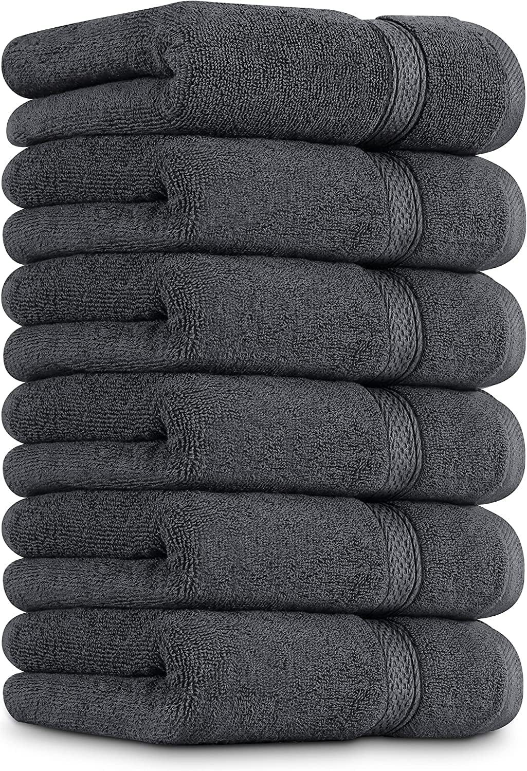 Detalle de Utopia Towels UT0625 Hand Towels, 6-Pack, 100% Ring-Spun Cotton, Grey