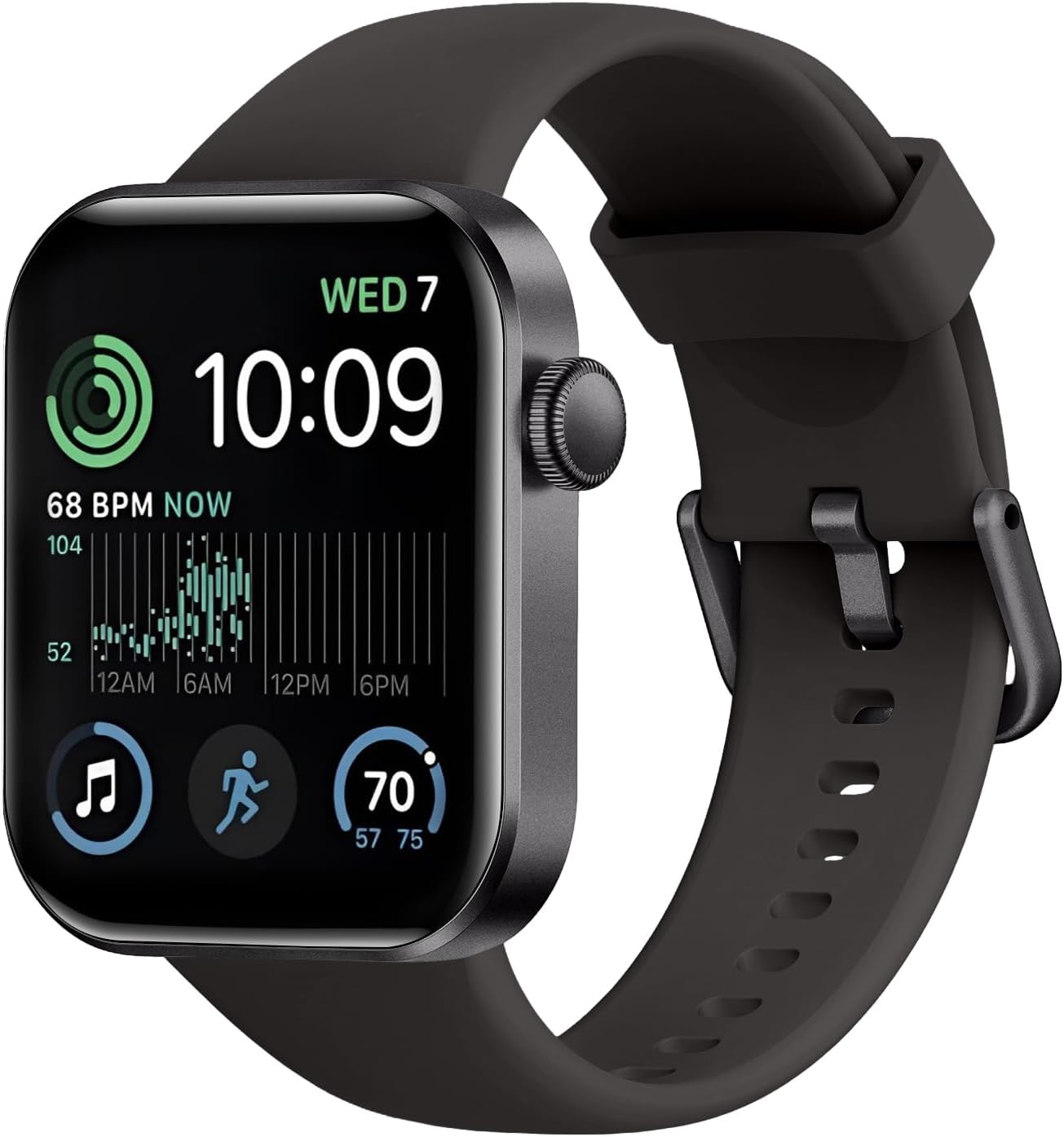 Montre connectée Bluetooth pour femme et homme P2 : écran 1,85”, appels, cardio et 140+ modes sport