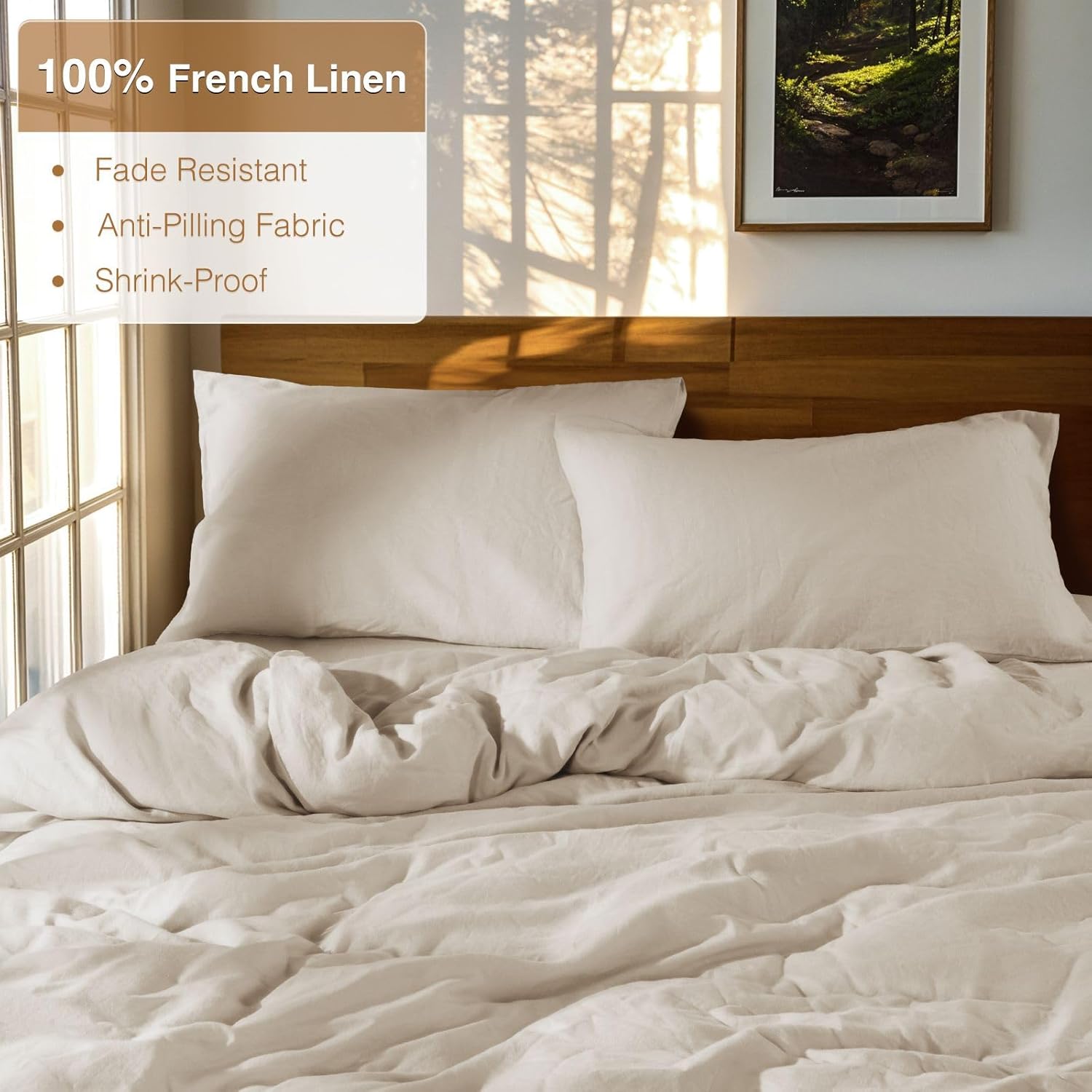 Thumbnail 1 de SONORO Kate 100% French Linen Duvet Cover – Queen Size
