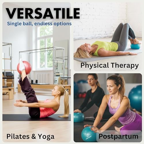 Detalle de ProBody Pilates Ball Small — 9 Inch Small Exercise Ball (Blue) by ProBody Pilates