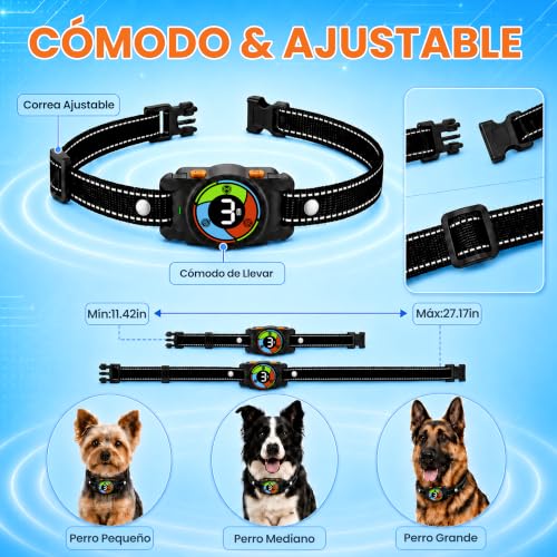 Thumbnail 6 de Collar Antiladridos Holercoco: 3 Modos de Ultrasonido y Vibración para Perros, IPX7