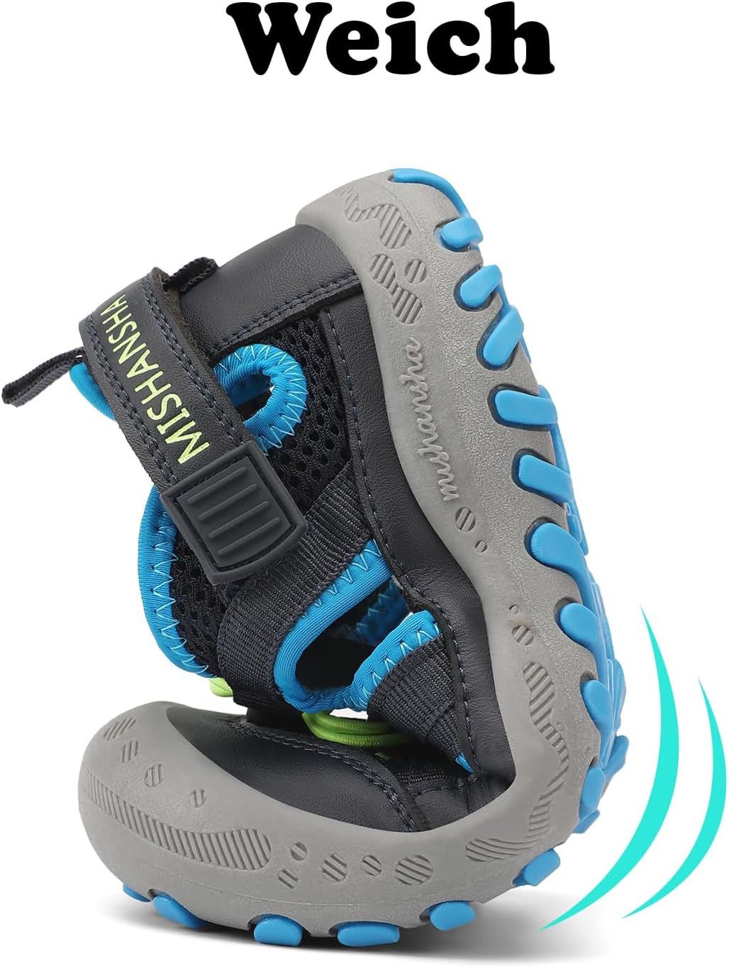 Detalle de Mishansha Geschlossene Jungen Sandalen – Outdoor-Schuhe für Kinder, Gr.24–38