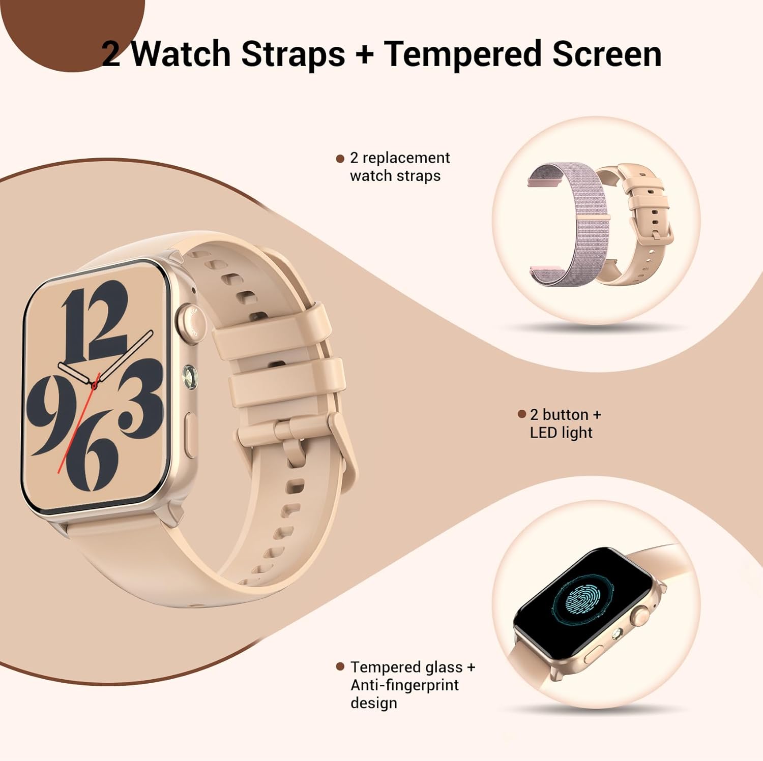 Thumbnail 5 de Baolubao Smart Watch for Women & Men: 1.91" HD Display, 100+ Sports Modes, ECG-free Health Tracking & LED Flashlight