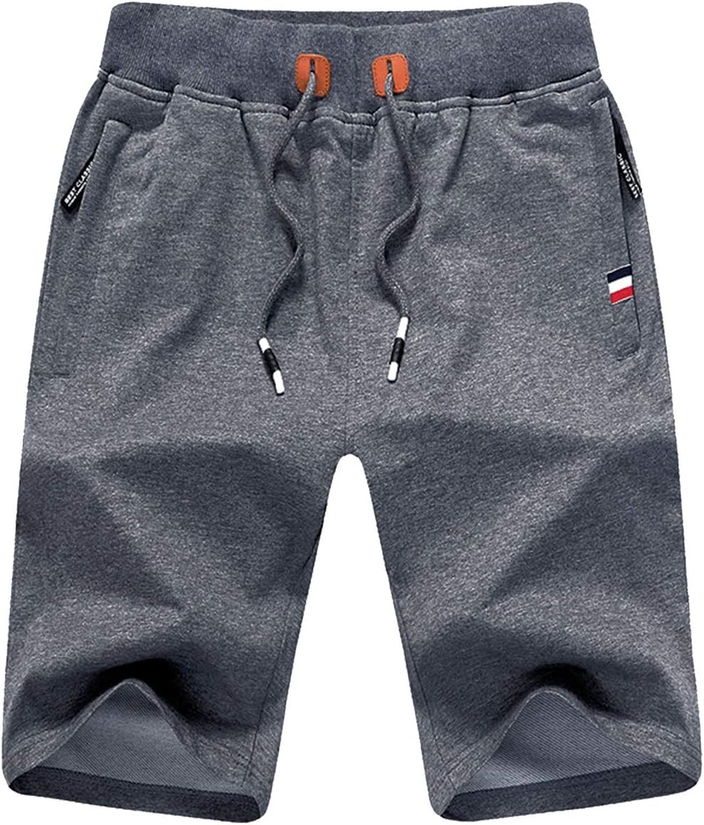 Detalle de Tansozer Sport Shorts Herren mit Reißverschluss – Bequeme Freizeit- und Trainingsshorts