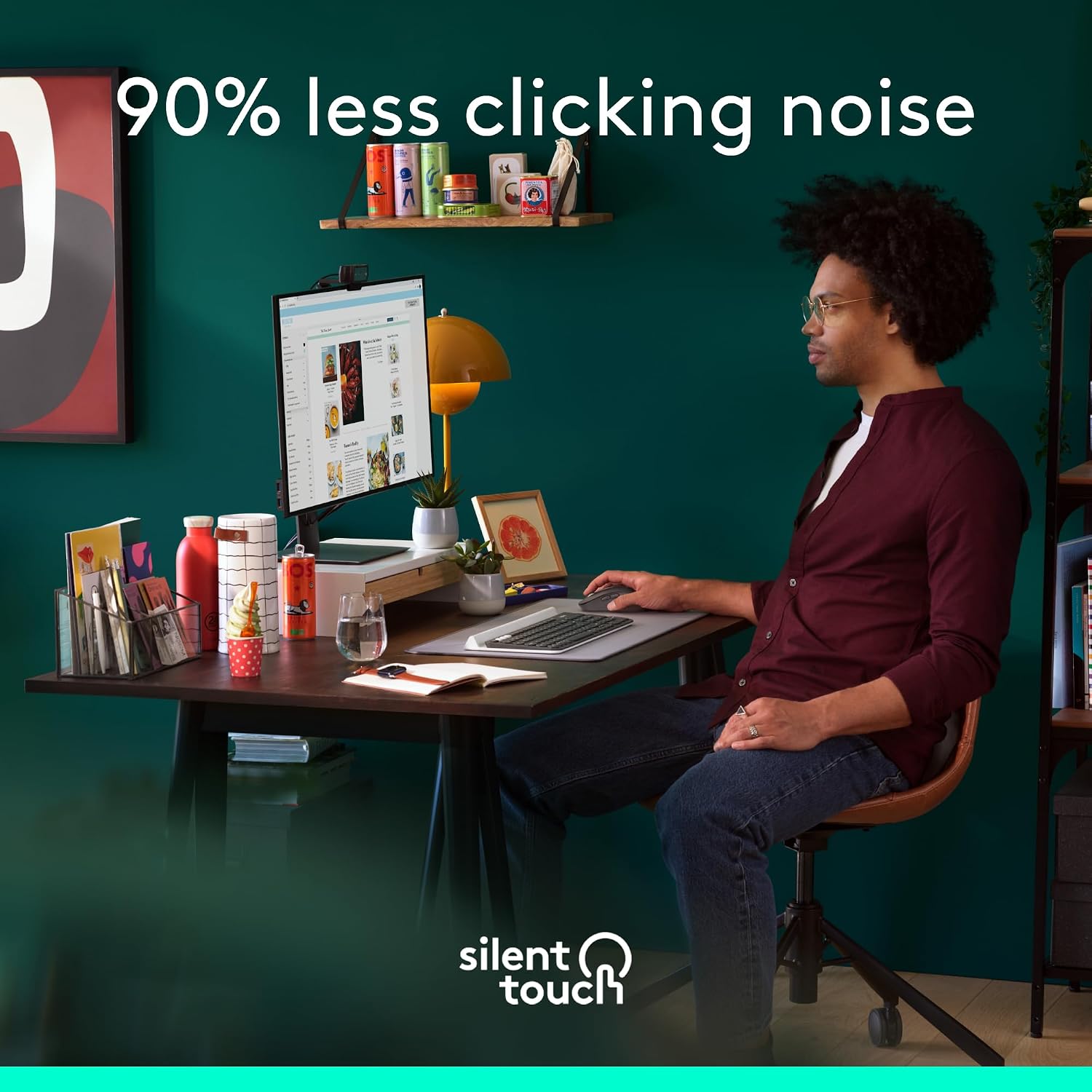 Detalle 2 de Logitech wireless mouse, Large