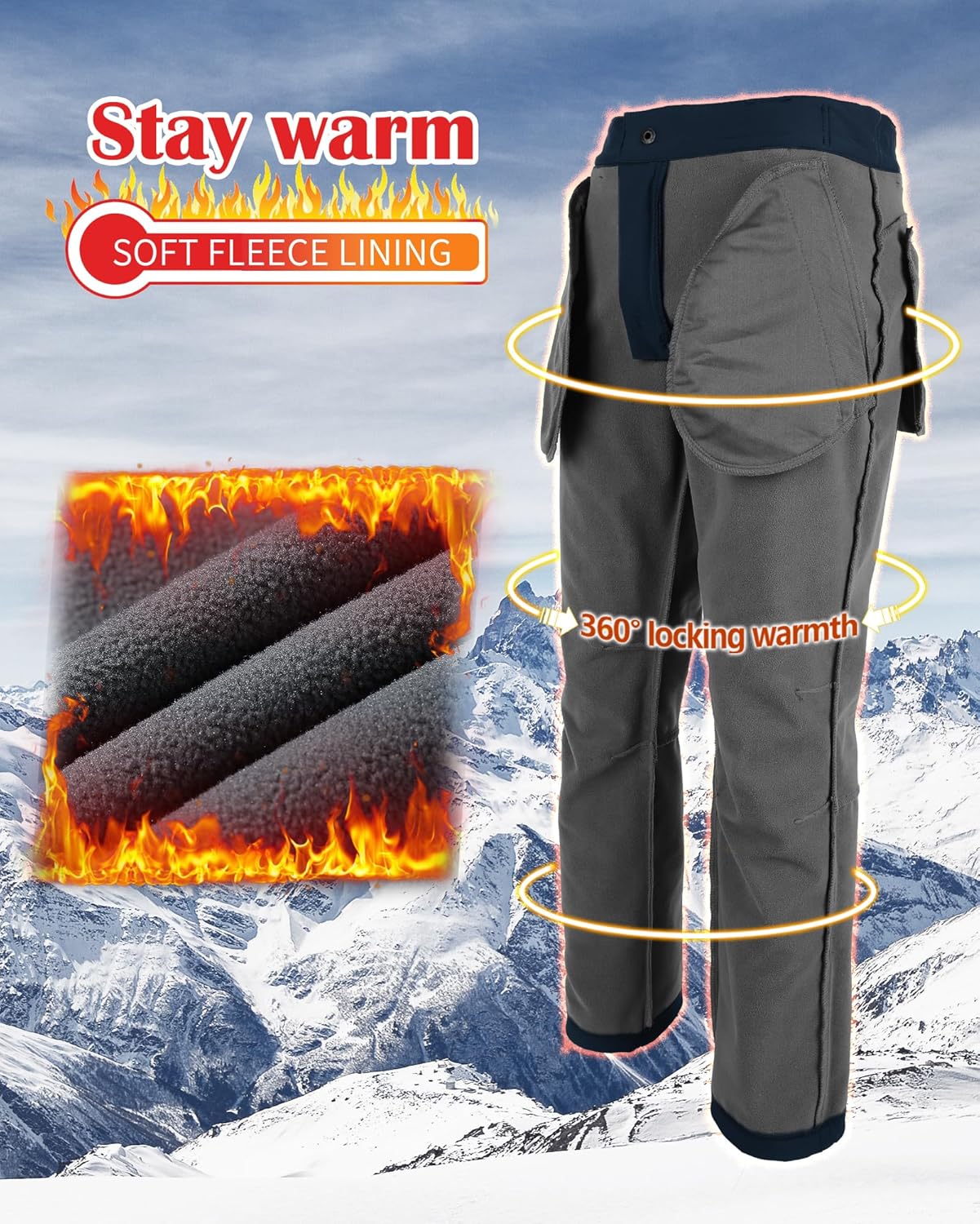 Thumbnail 6 de 33,000ft Men's Waterproof Trousers fleece‑lined 33,000ft
