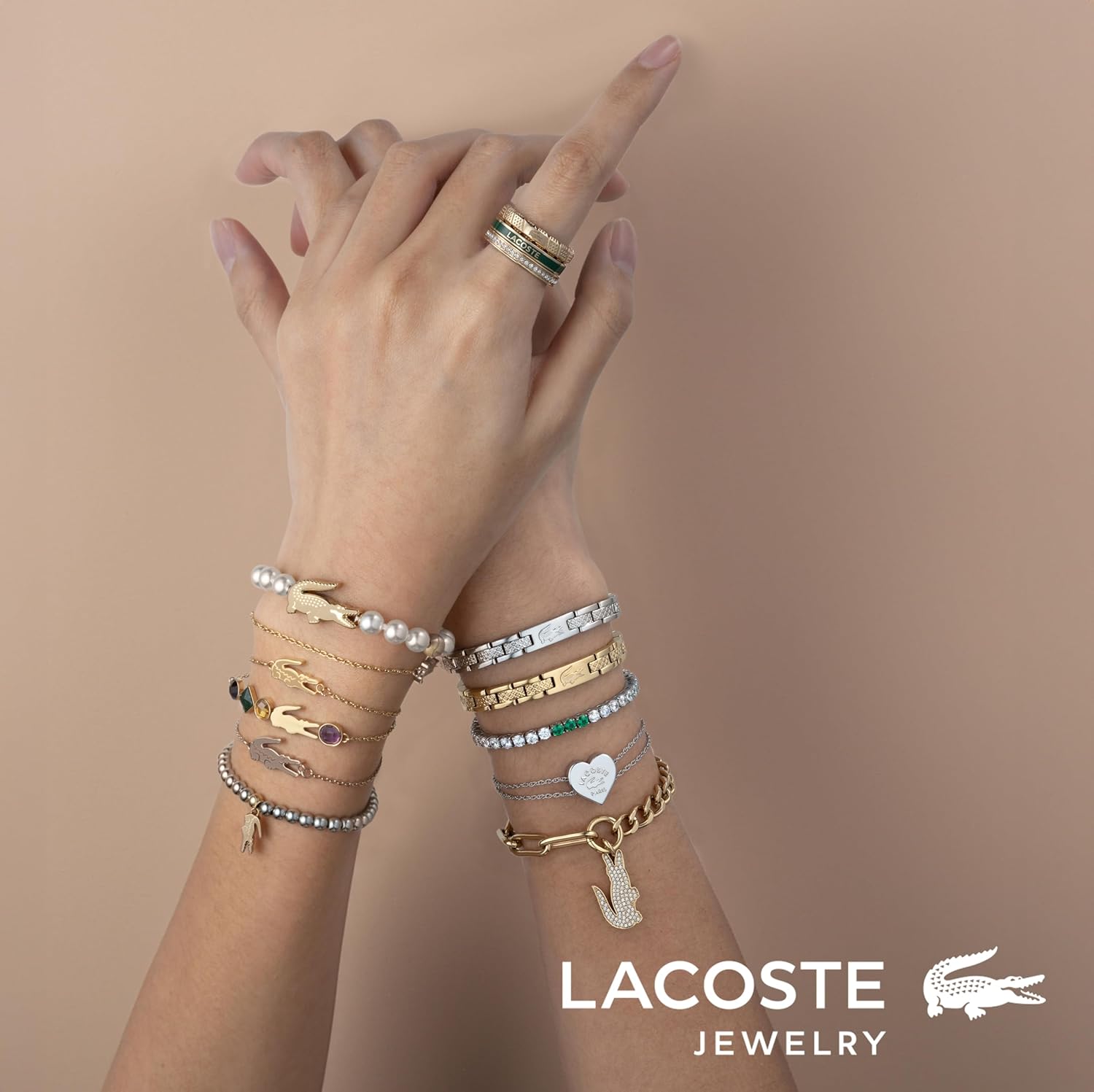 Thumbnail 5 de Lacoste Deva gioiello da donna in oro giallo: bracciale, orecchini o collana con pietre semipreziose