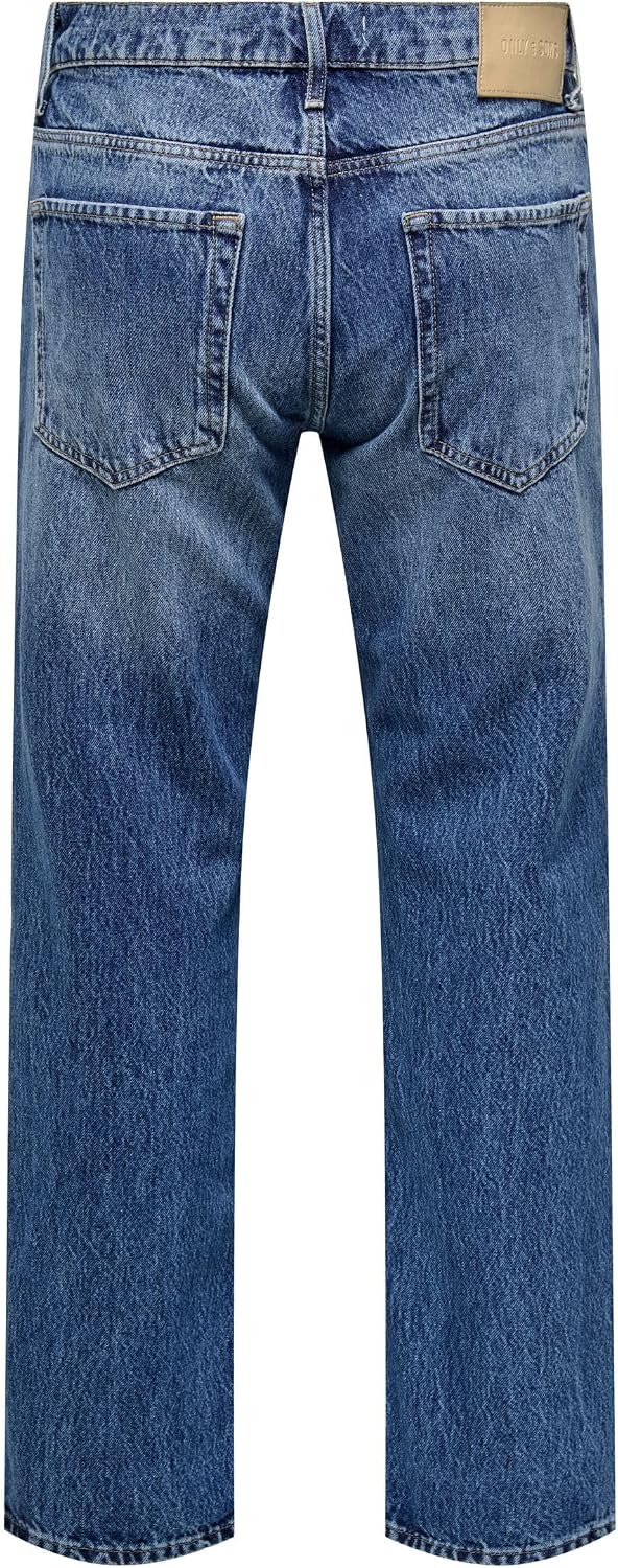 Detalle 2 de Only & Sons Men's Pants in Medium Blue Denim
