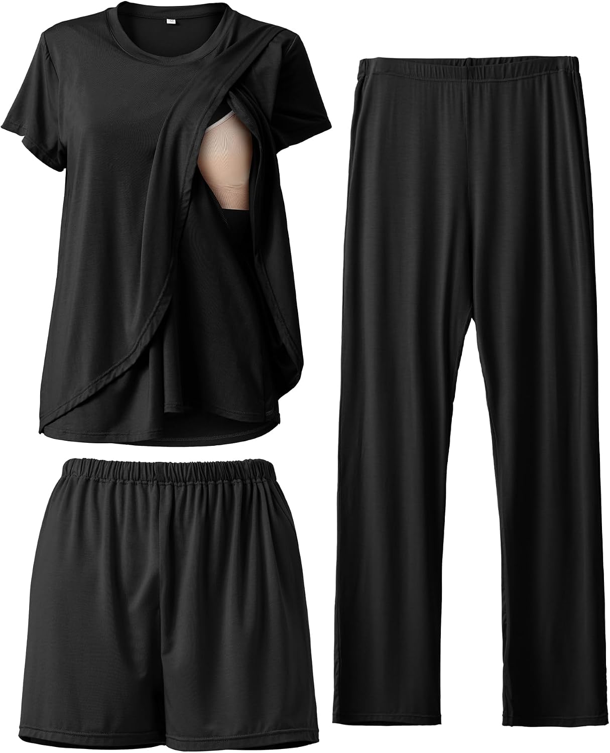 Detalle de SUNNYBUY 3-teiliges Still-Pyjama-Set 3‑teilig