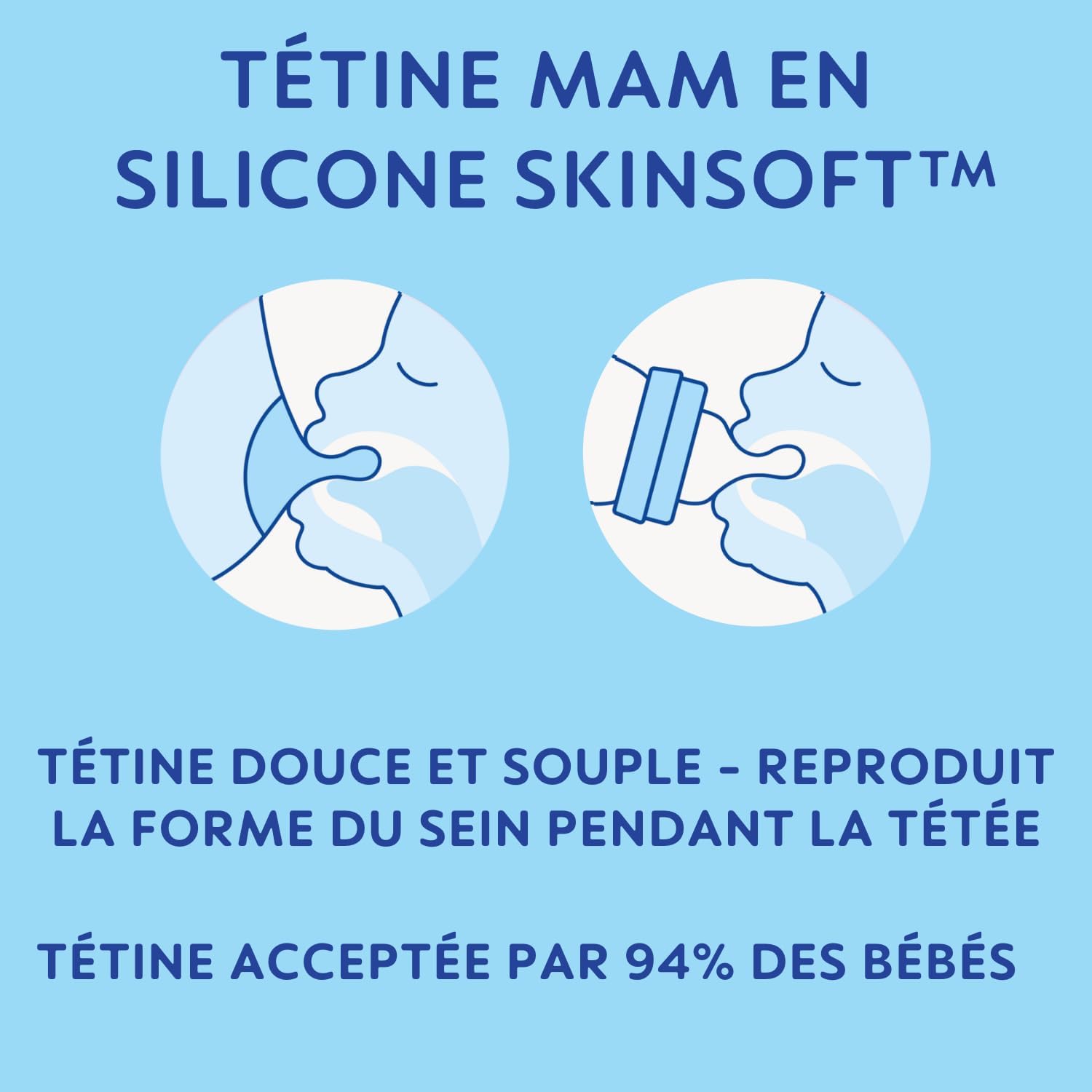 Thumbnail 4 de MAM Biberon Easy Active 6+ mois, 330 ml – Lot de 2 (Ice + Pearl)