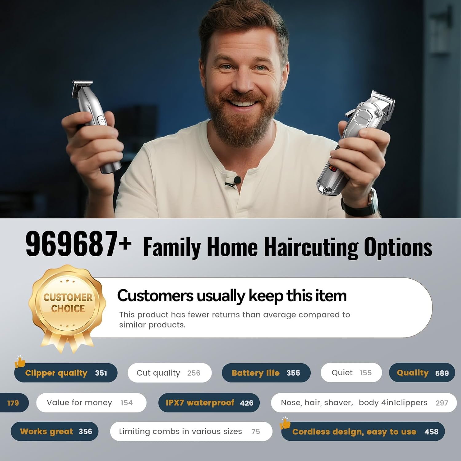 Thumbnail 4 de Jack & Rose 4-in-1 Hair Clippers Pro Kit
