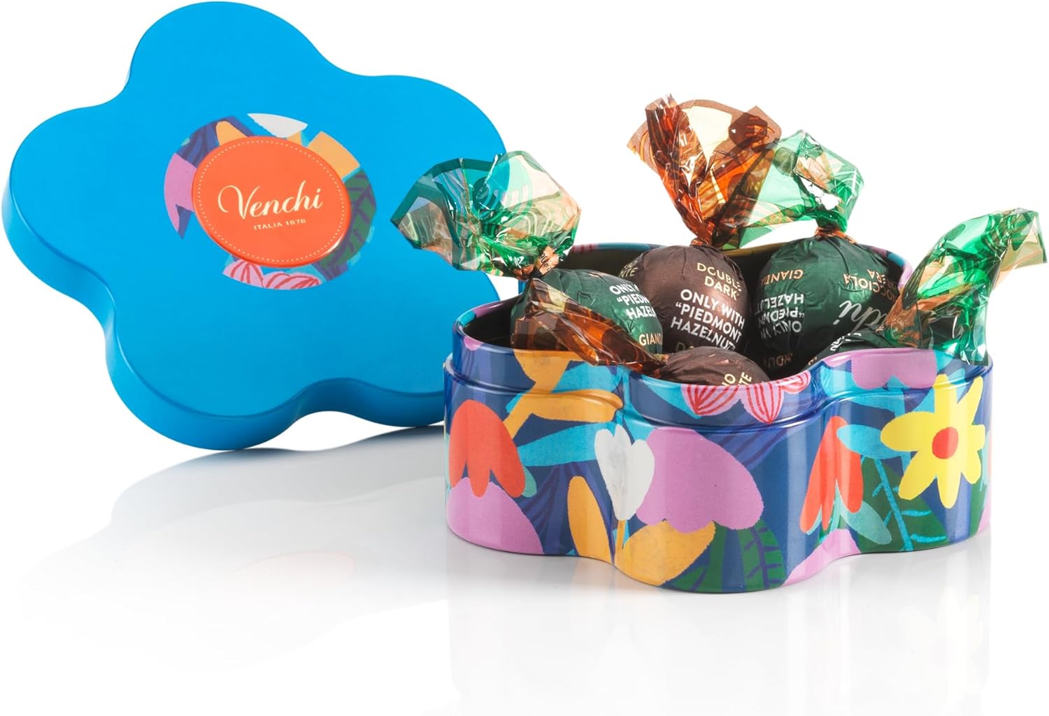 Detalle de Venchi Lattina a Forma di Fiorellino 60 g – 5 Perle Assortite, Senza Glutine, Collezione Primavera