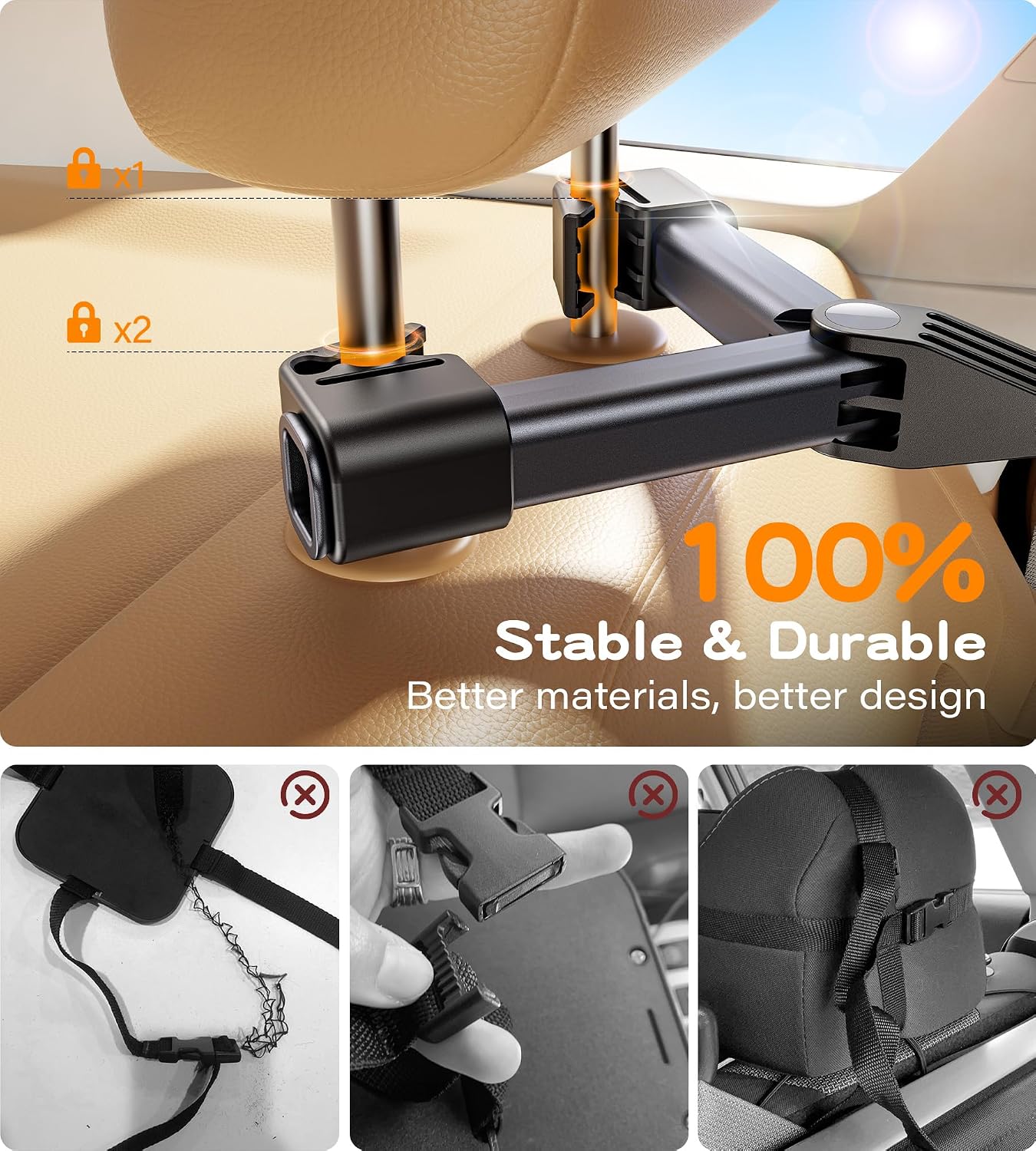 Thumbnail 2 de TAZENI BBJ-02 Baby Car Mirror with 360° Rotation and Stable Hook Clip