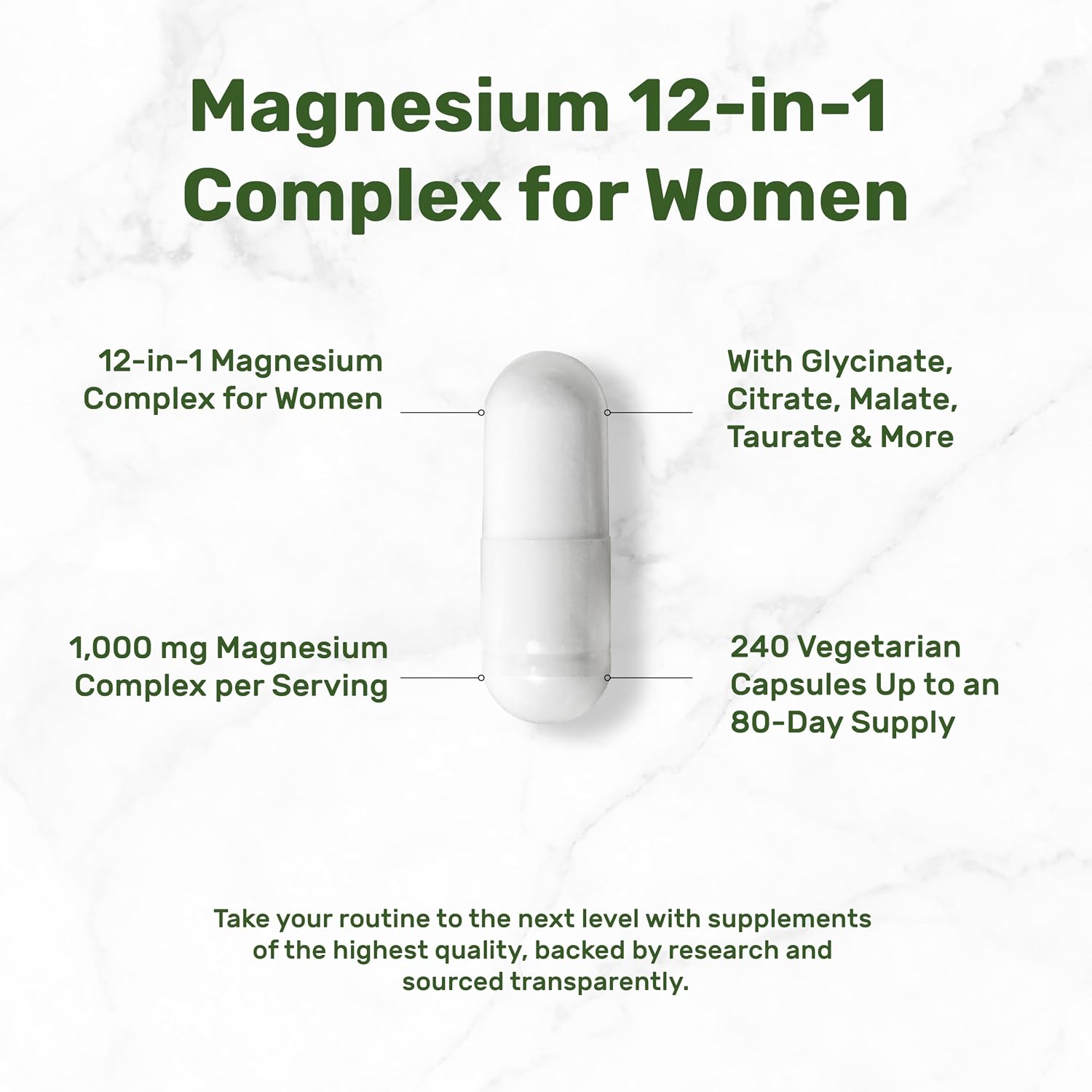 Detalle de Magnesium Complex Supplement 1,000 mg