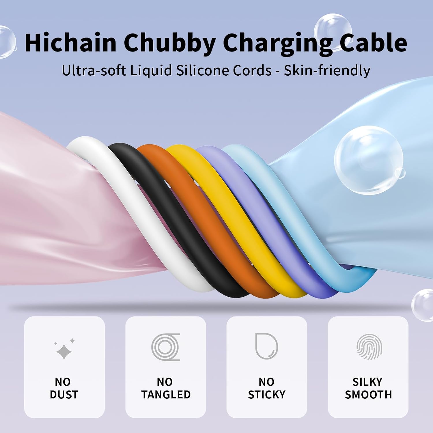 Thumbnail 3 de Hichain USB-C Fast Charger Cable (USB-C to USB-C) 240W, PD 3.1 4FT Black