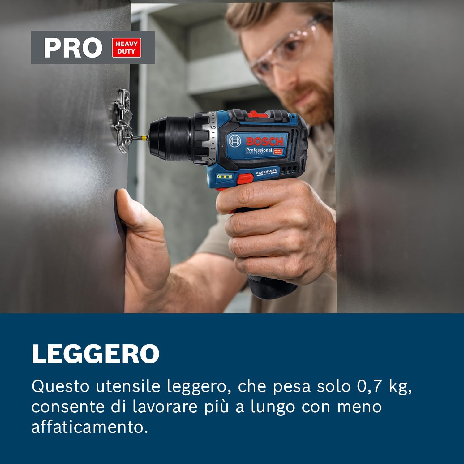 Thumbnail 3 de Bosch Professional GSR 12V-32 trapano-avvitatore a batteria 12V con Advanced KickBack Control e motore brushless