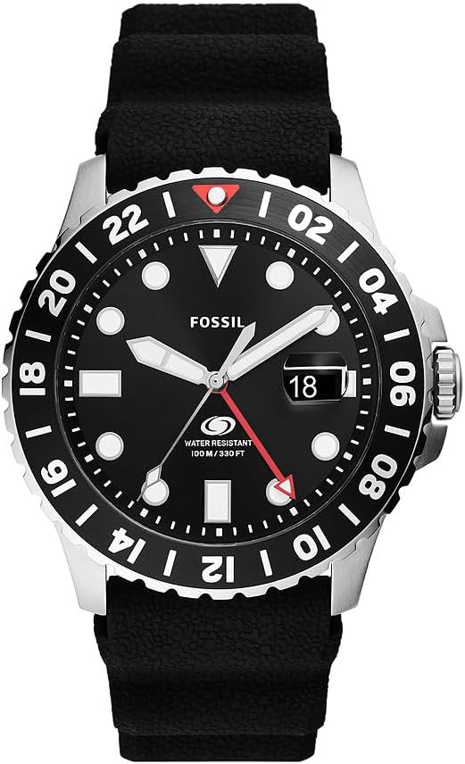Thumbnail 6 de Fossil Blaue GMT Herrenuhr – Quarz mit analoger GMT-Anzeige, 100 m wasserdicht