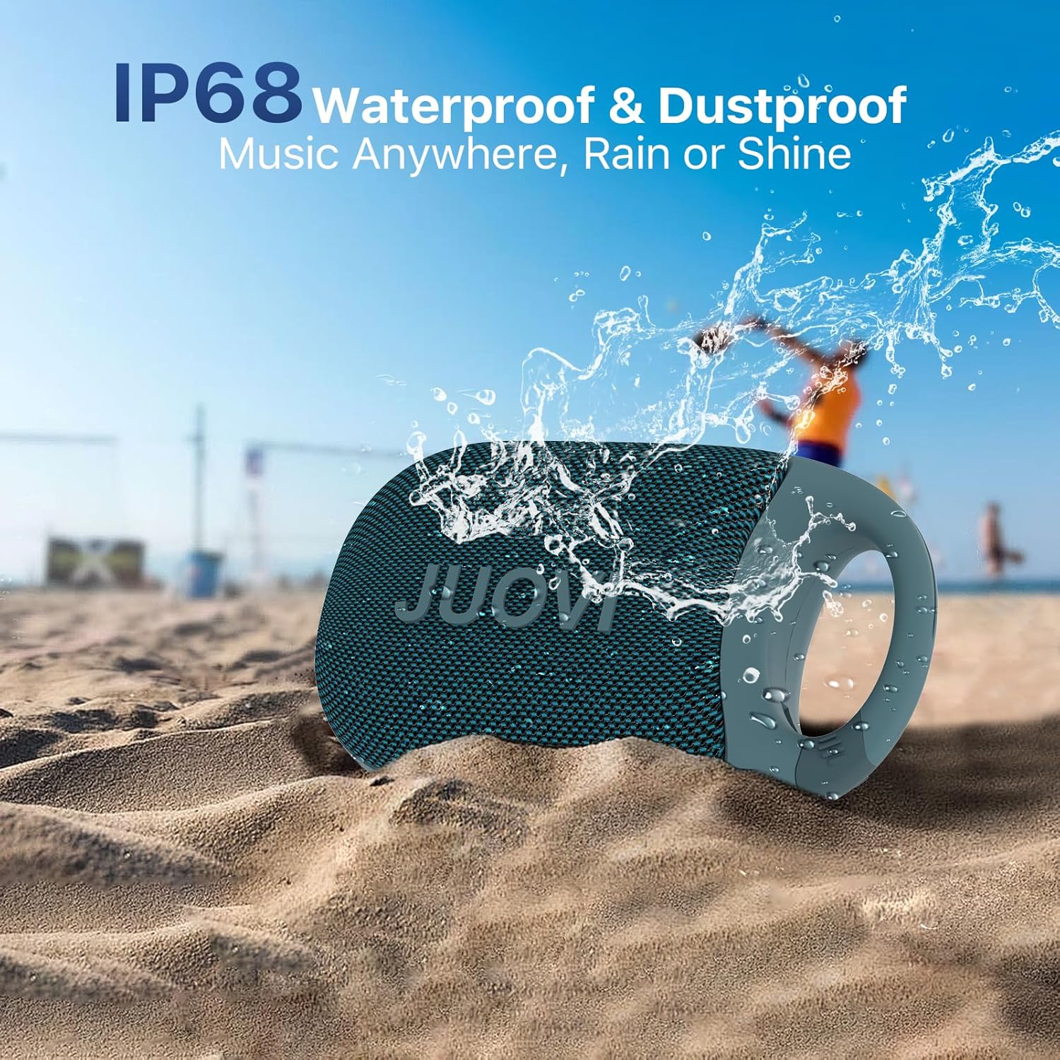 Detalle 2 de JUOVI Clip Bluetooth Waterproof Speaker 24H playtime 🔊
