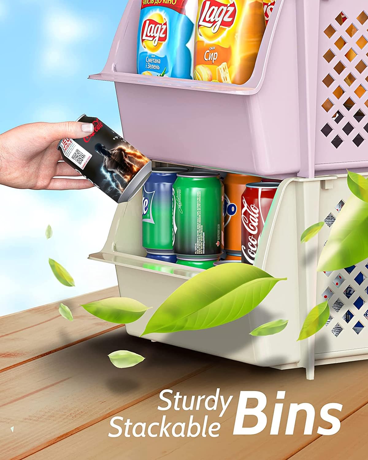 Thumbnail 5 de TidyFriend Stackable Storage Bins 4-Pack