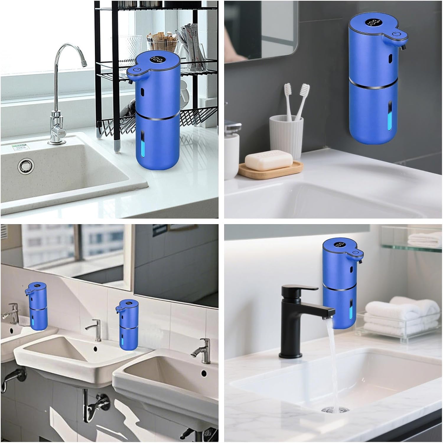 Thumbnail 6 de OHIFAST OFASDBEP18F Touchless Soap Dispenser, 380 mL, 6-Level, USB-C