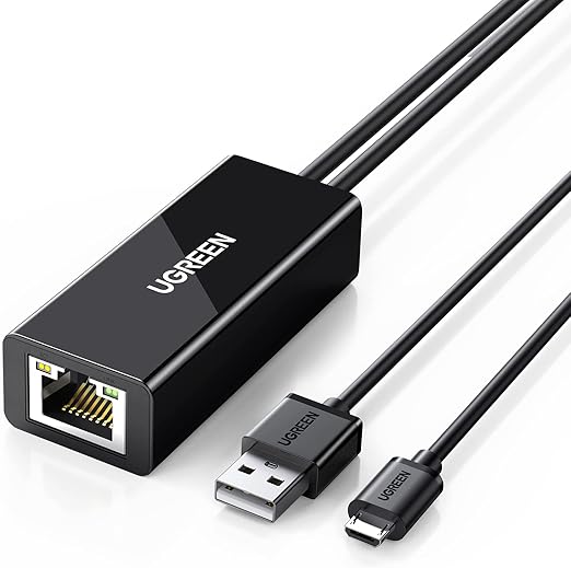 Imagen de UGREEN Adaptador Micro USB a Ethernet RJ45 🌐 Con Cable 1M en OfertitasTOP