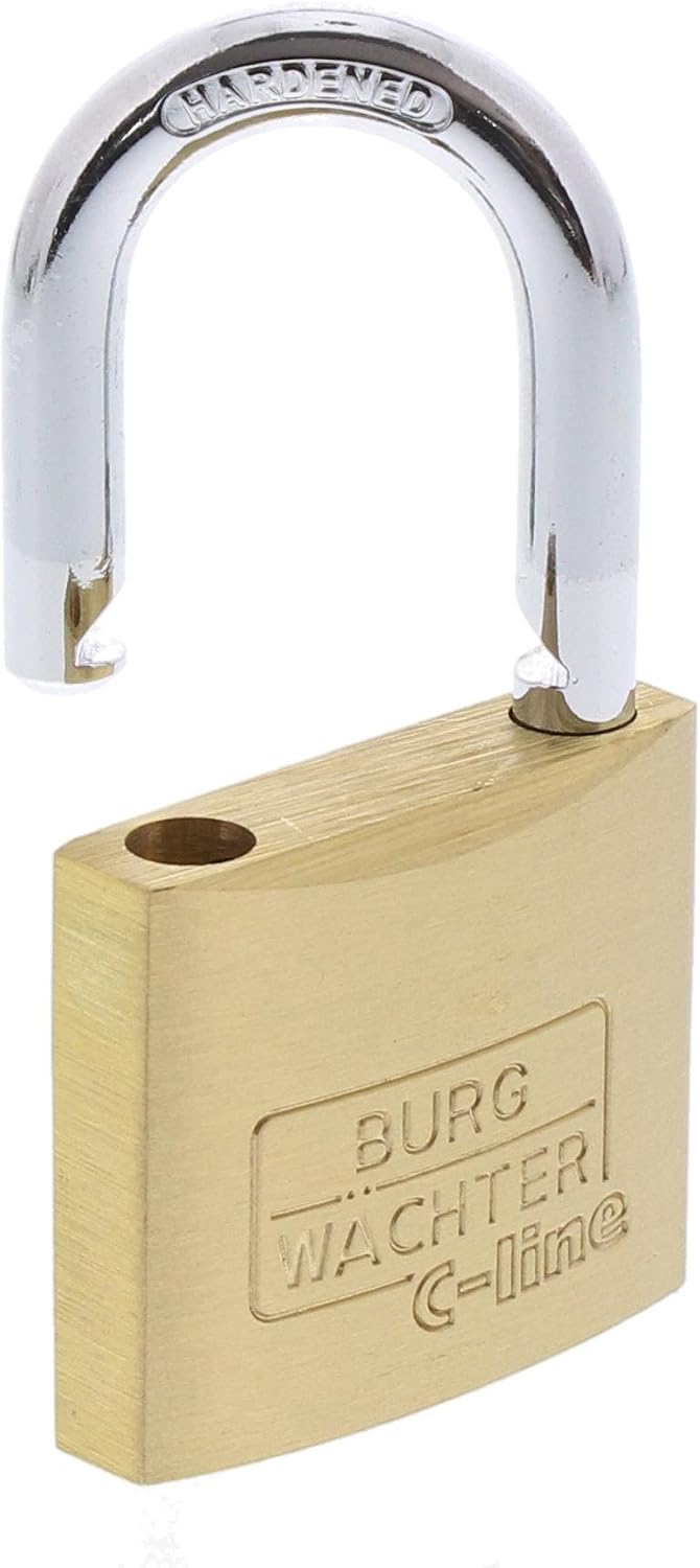 Detalle de Burg Wächter Vorhängeschloss C-Line 222 35 SB – 5 mm Bügelstärke, inkl. 2 Schlüssel