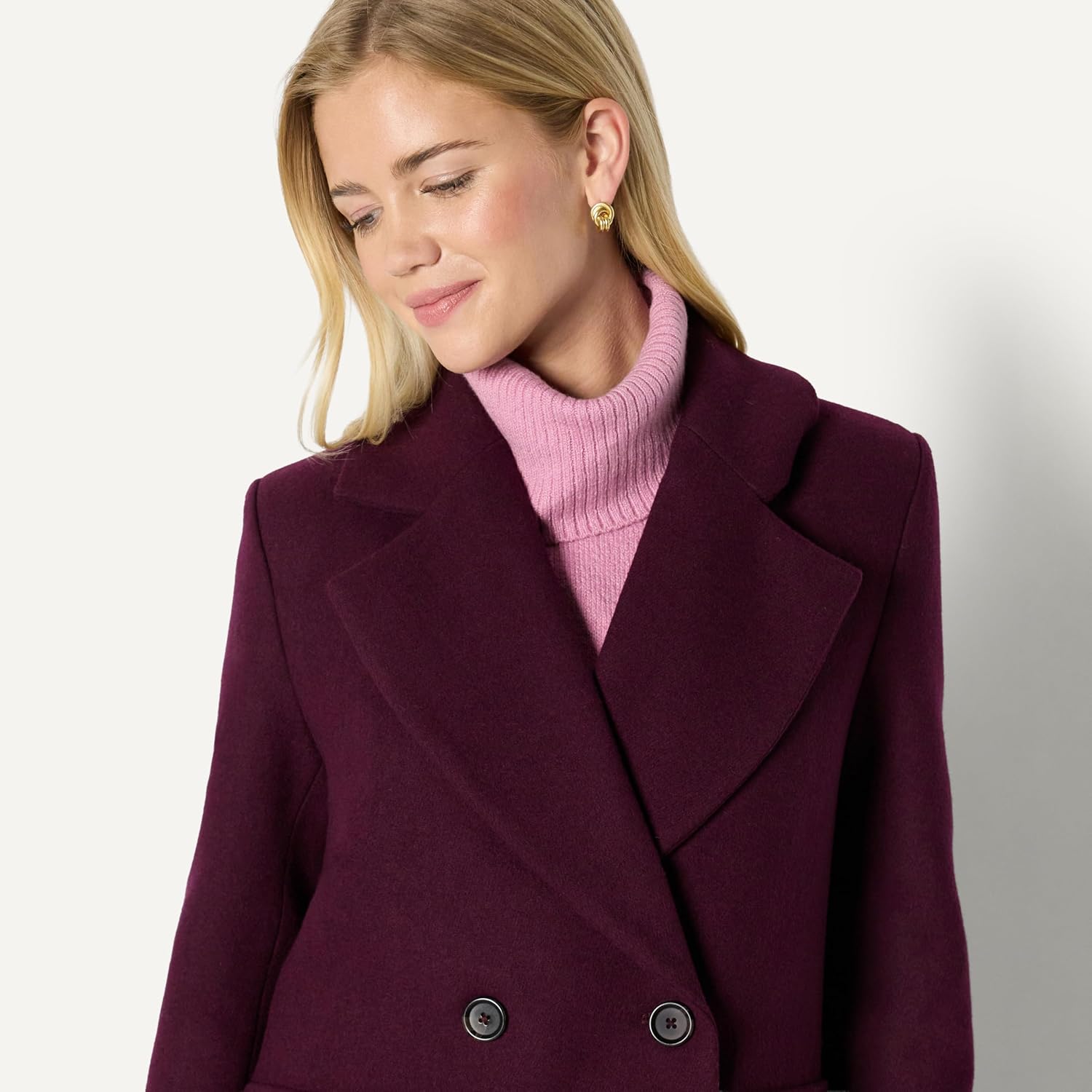 Detalle 2 de Amazon Essentials Women's Wool-Blend Longline Coat