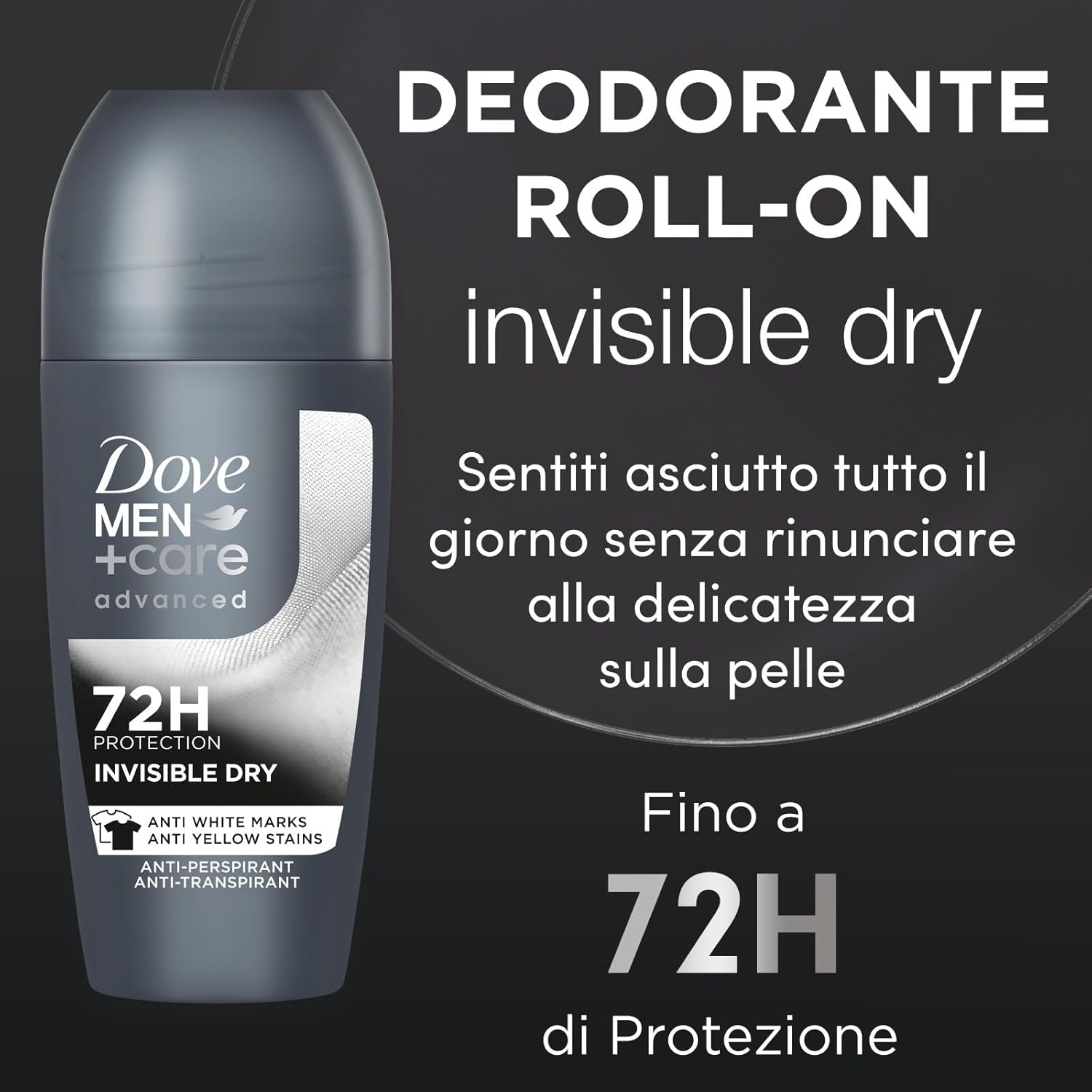 Thumbnail 2 de DOVE MEN+CARE Deodorante Roll On Advanced Care Invisible Dry 6x50 ml — protezione antitraspirante senza alcol