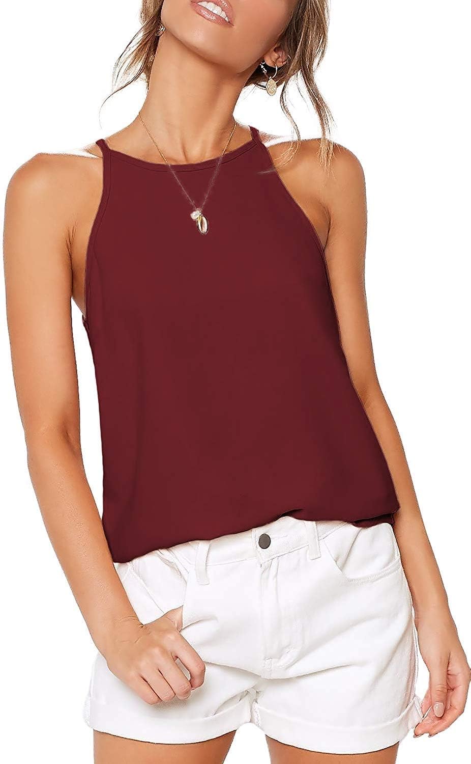 Detalle de LEEDYA Women's Y2k Tank Tops: Halter Camisole for Spring and Summer