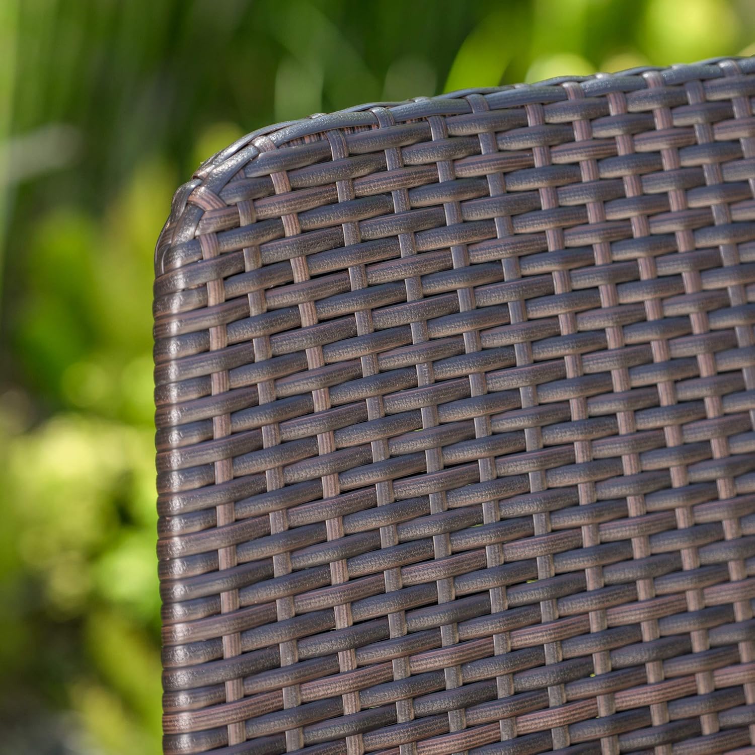 Detalle 2 de Christopher Knight Home Wicker Barstools, Iron Frame