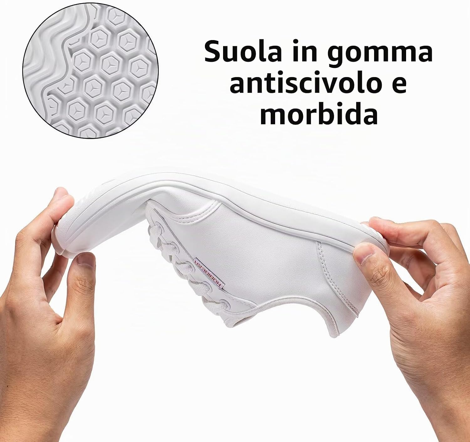 Detalle 2 de HOBIBEAR Scarpe a piedi nudi unisex con puntera larga, minimaliste e zero drop