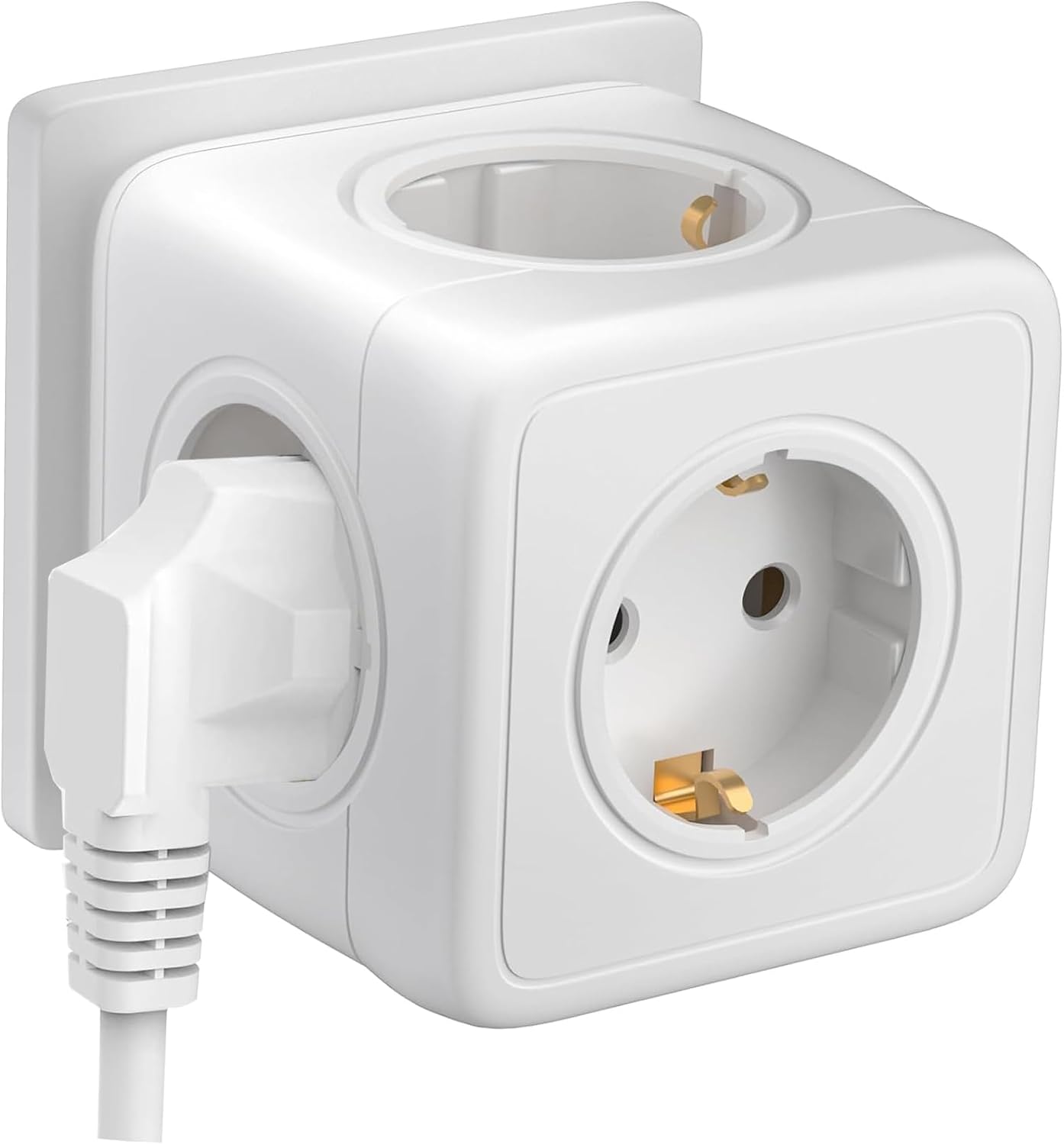 Detalle 2 de ALEMIN E01 5-in-1 stekkerdoos, 3680 W, vijf stopcontacten en kubusvorm