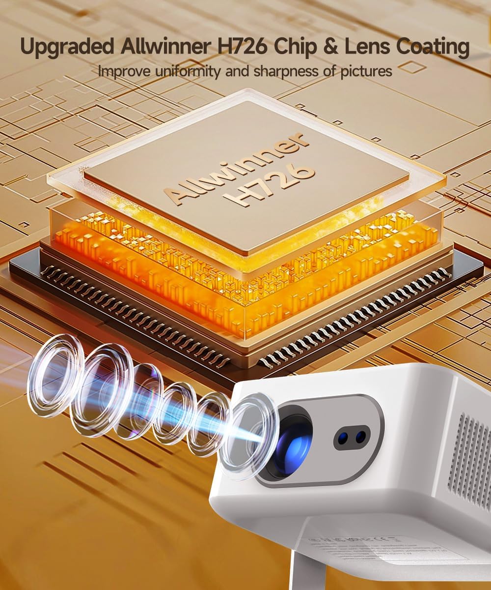 Detalle de Magcubic Mini Vidéoprojecteur 4K HY300max — Ultra courte focale, WiFi 6 et Android 14