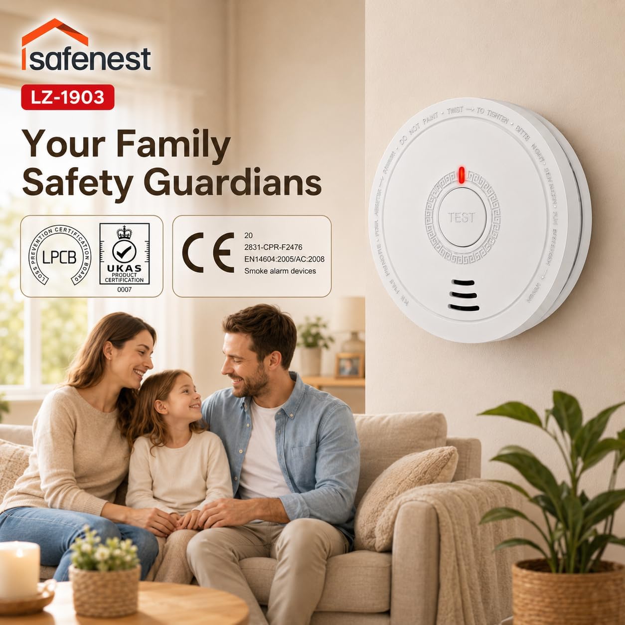 Thumbnail 6 de Photoelectric Smoke Alarm 10‑Year Battery 2‑Pack