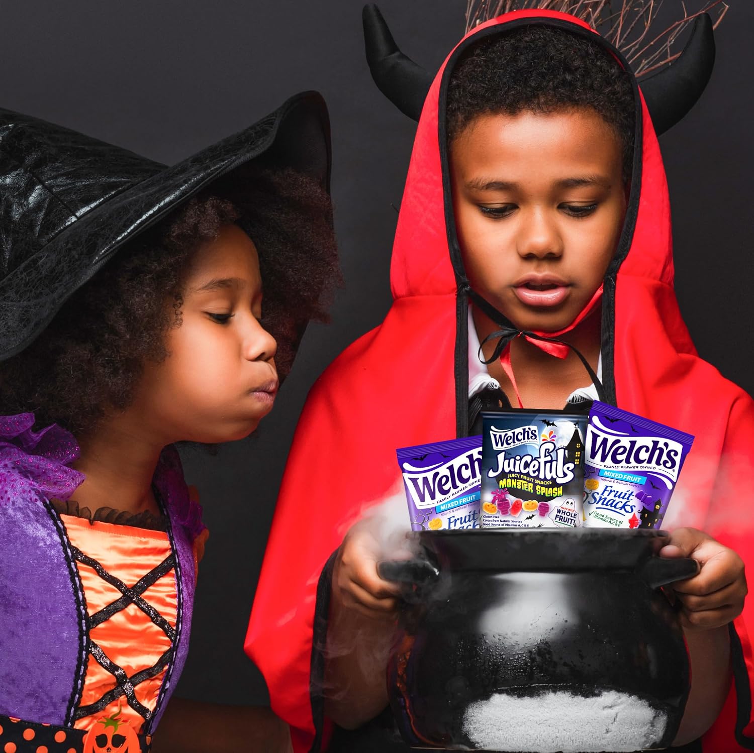 Detalle de Welch's Fruit Snacks Halloween Variety Pack, 70 Gluten-Free 0.5 oz Pouches
