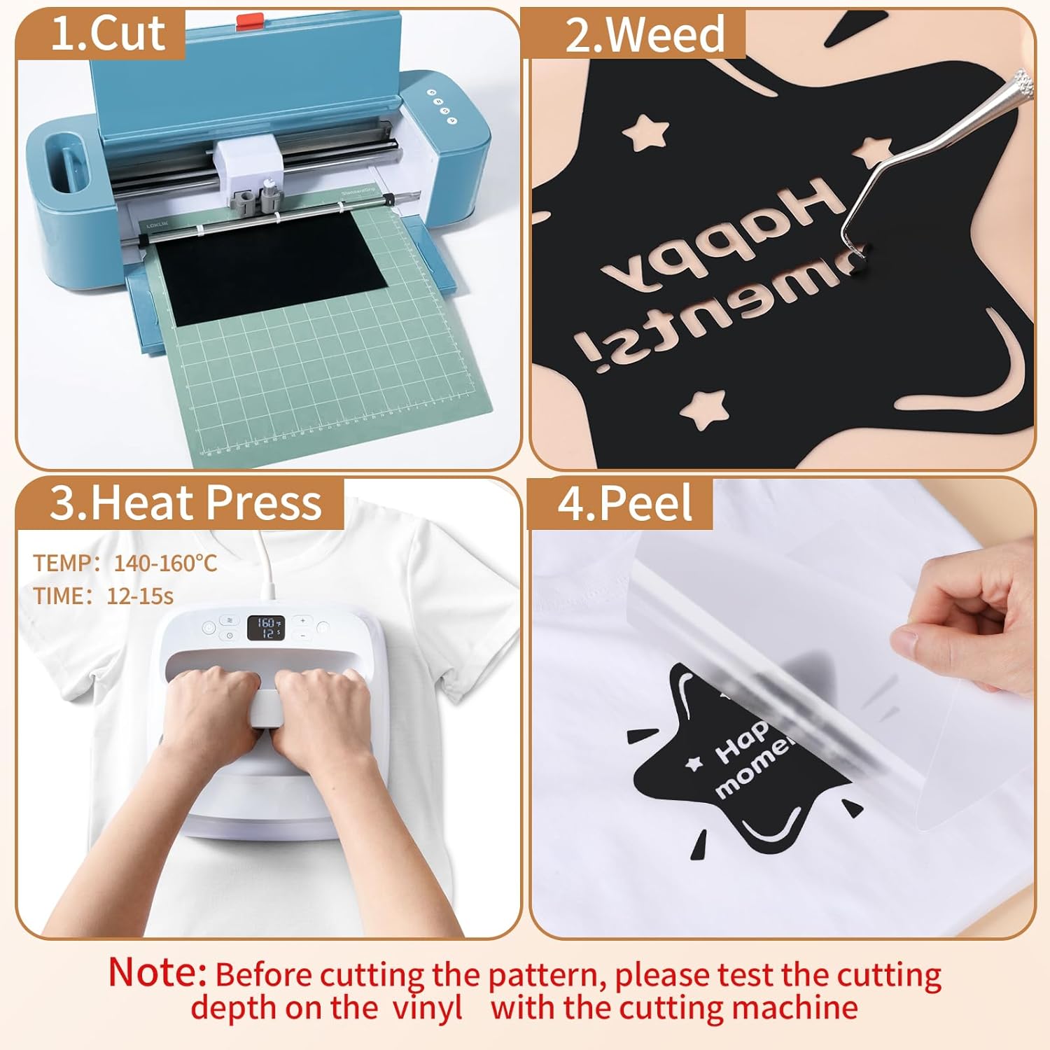 Thumbnail 5 de Euqvunn Vinyle thermocollant 30×300 cm 🧵