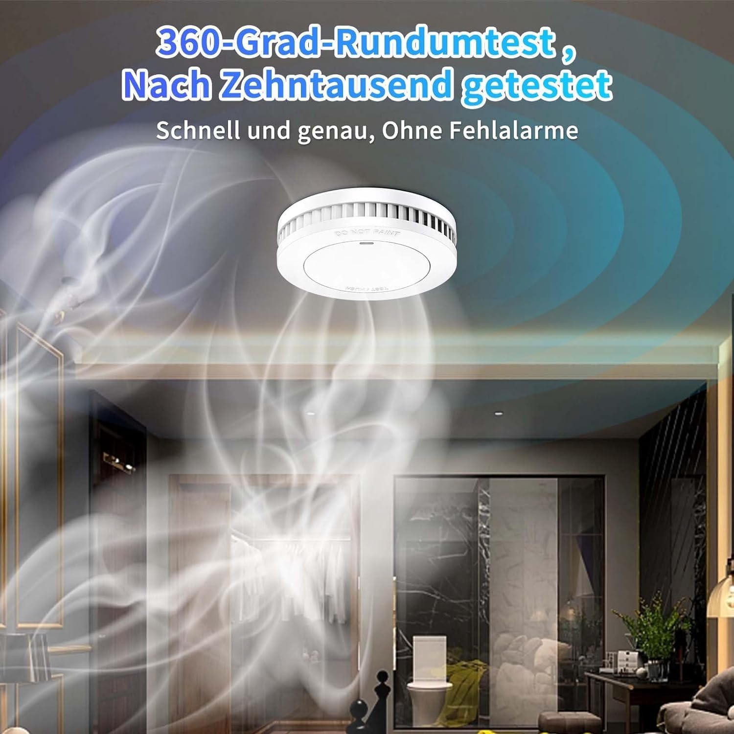 Detalle de XINDUM Rauchmelder 10er Set mit Batterie 10 Jahre