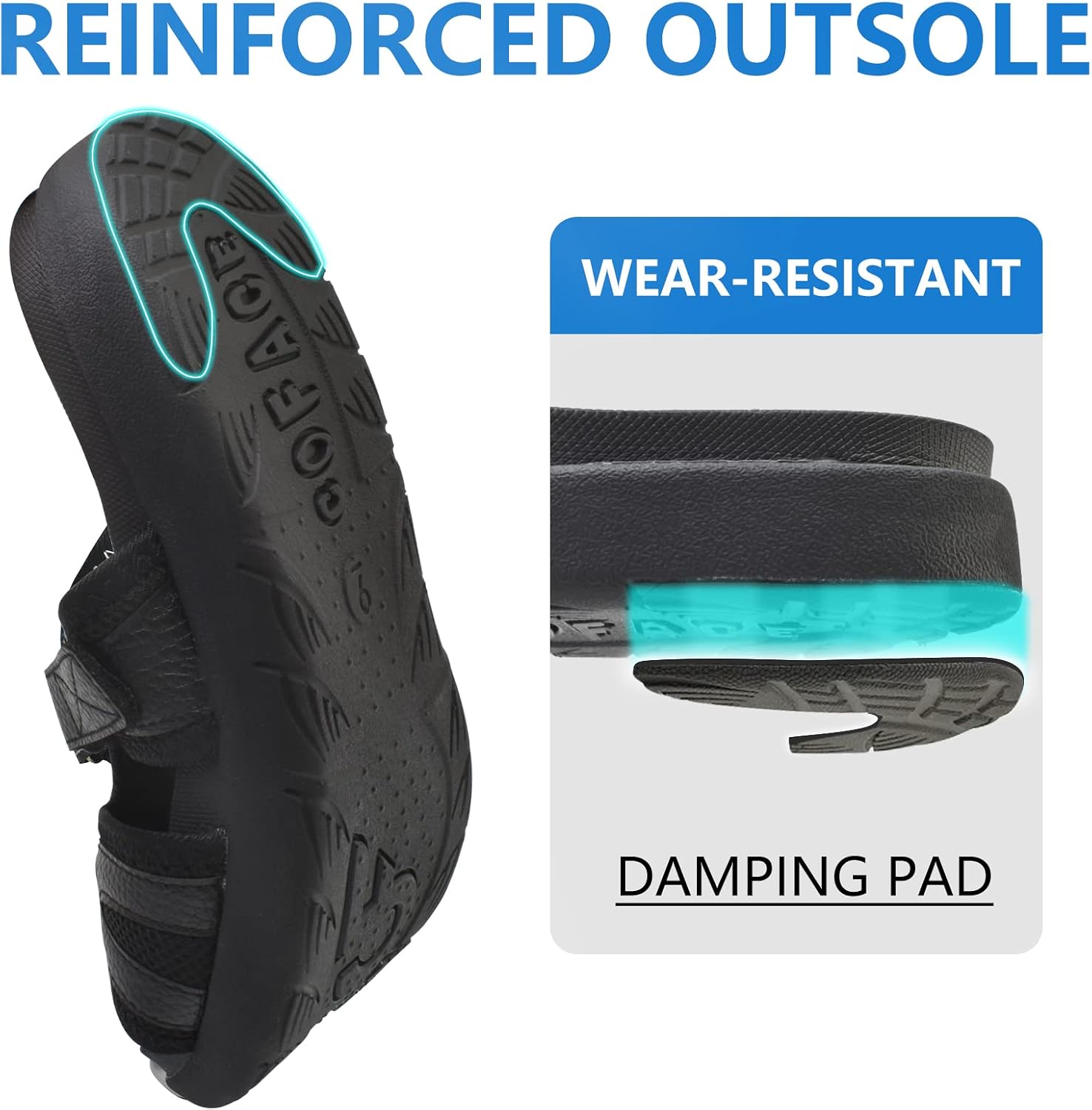 Detalle de COFACE Men's Sport Recovery Sandals with Plantar Fasciitis Support