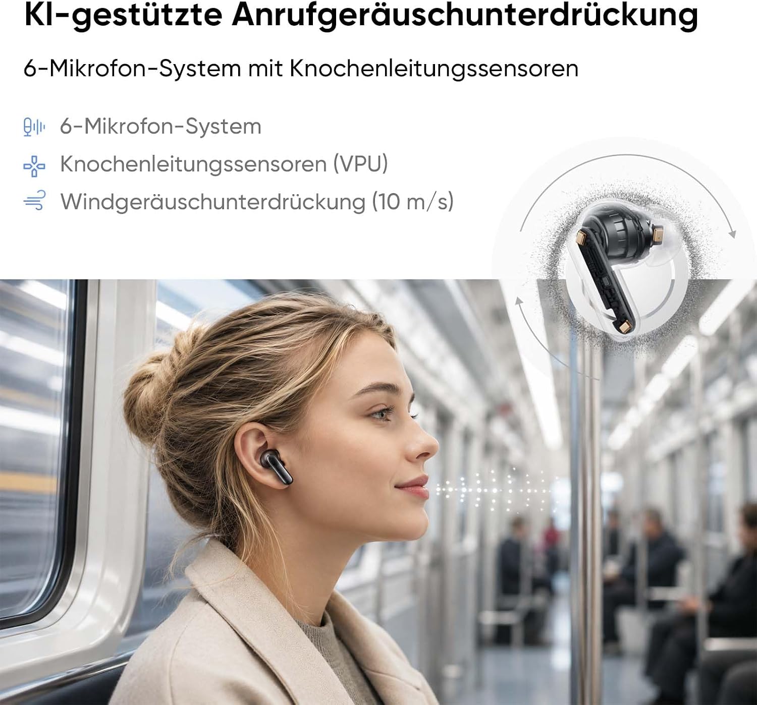 Thumbnail 6 de realme Buds Air 8 Pro: Kabellose In-Ear-Kopfhörer mit 55 dB ANC, LHDC Hi-Res und KI-Assistent